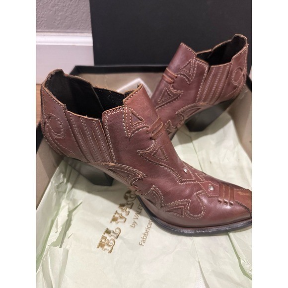 El Vaquero Ankle Boot Limited Edition Handmade in Italy Size 37 US 7 $850 Retail