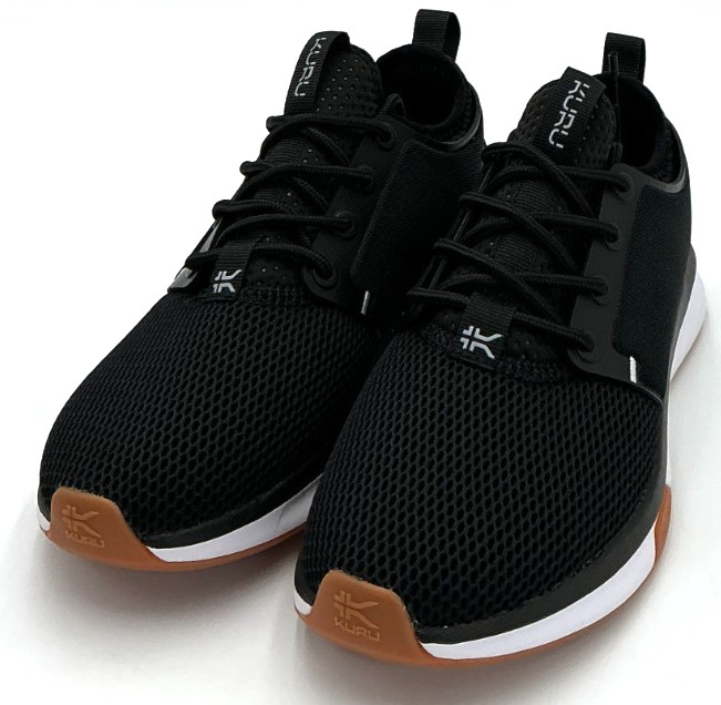 Kuru Atom Women’s Size 7 Jet Black/White Running Shoes