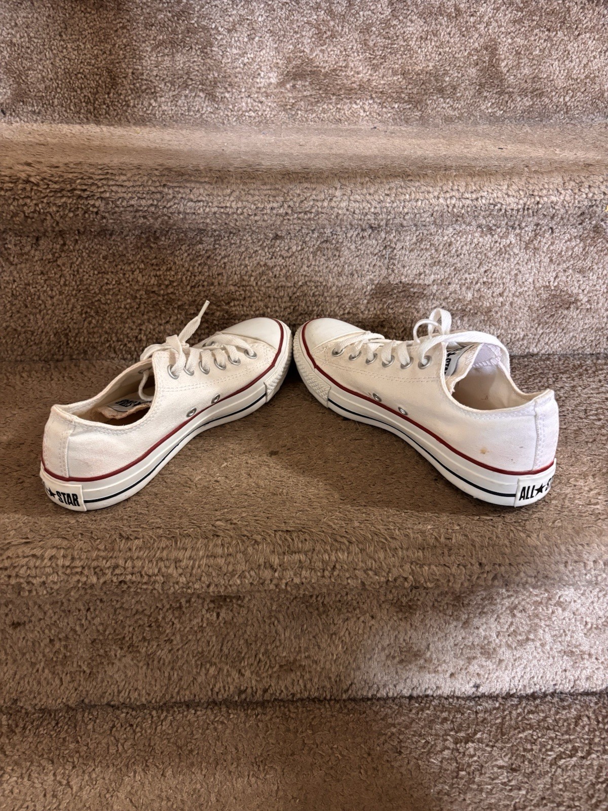 Converse All Star Low Top Lace-Up Sneakers White Unisex Adults Sz 6M 8W Classic