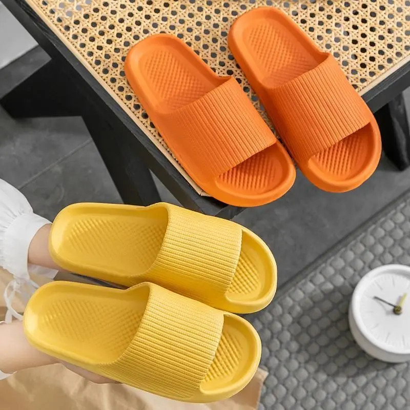 Thick Platform Bathroom Home Slippers Women Fashion Soft Sole EVA Indoor Slides