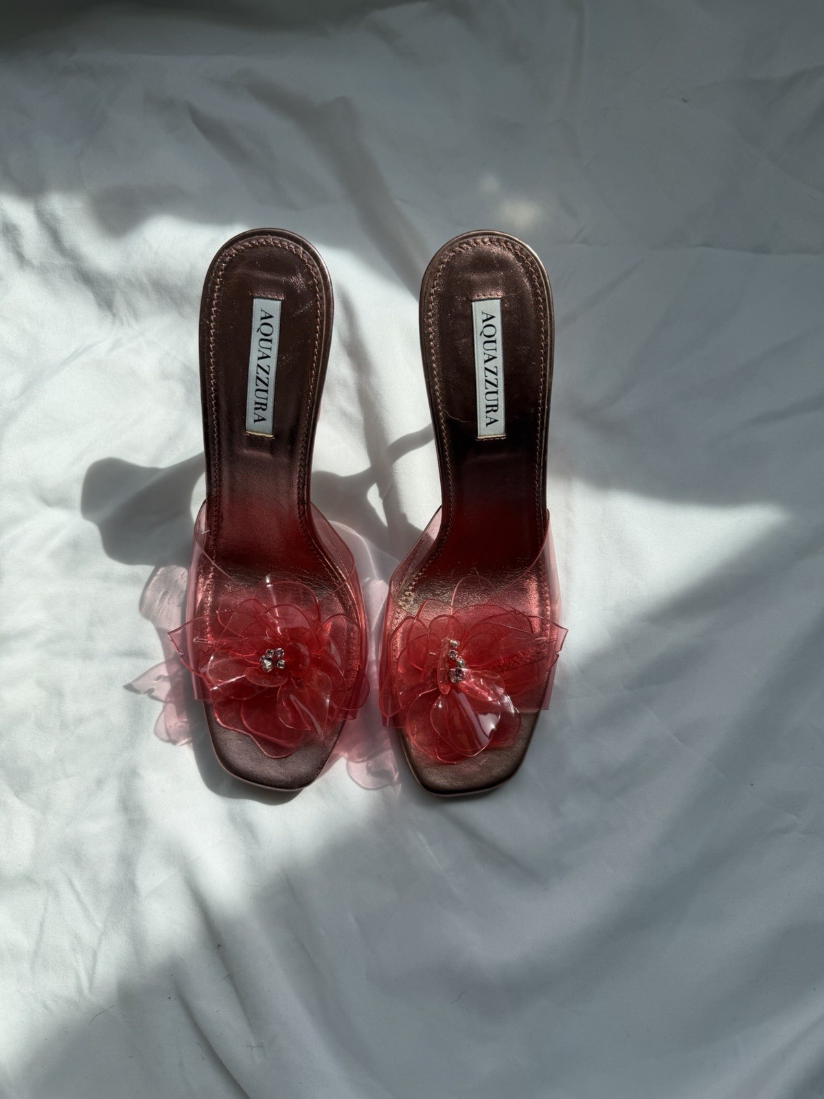Aquazzura Zsa Zsa Pink Mules 95 mm Size 39 Women’s Shoes