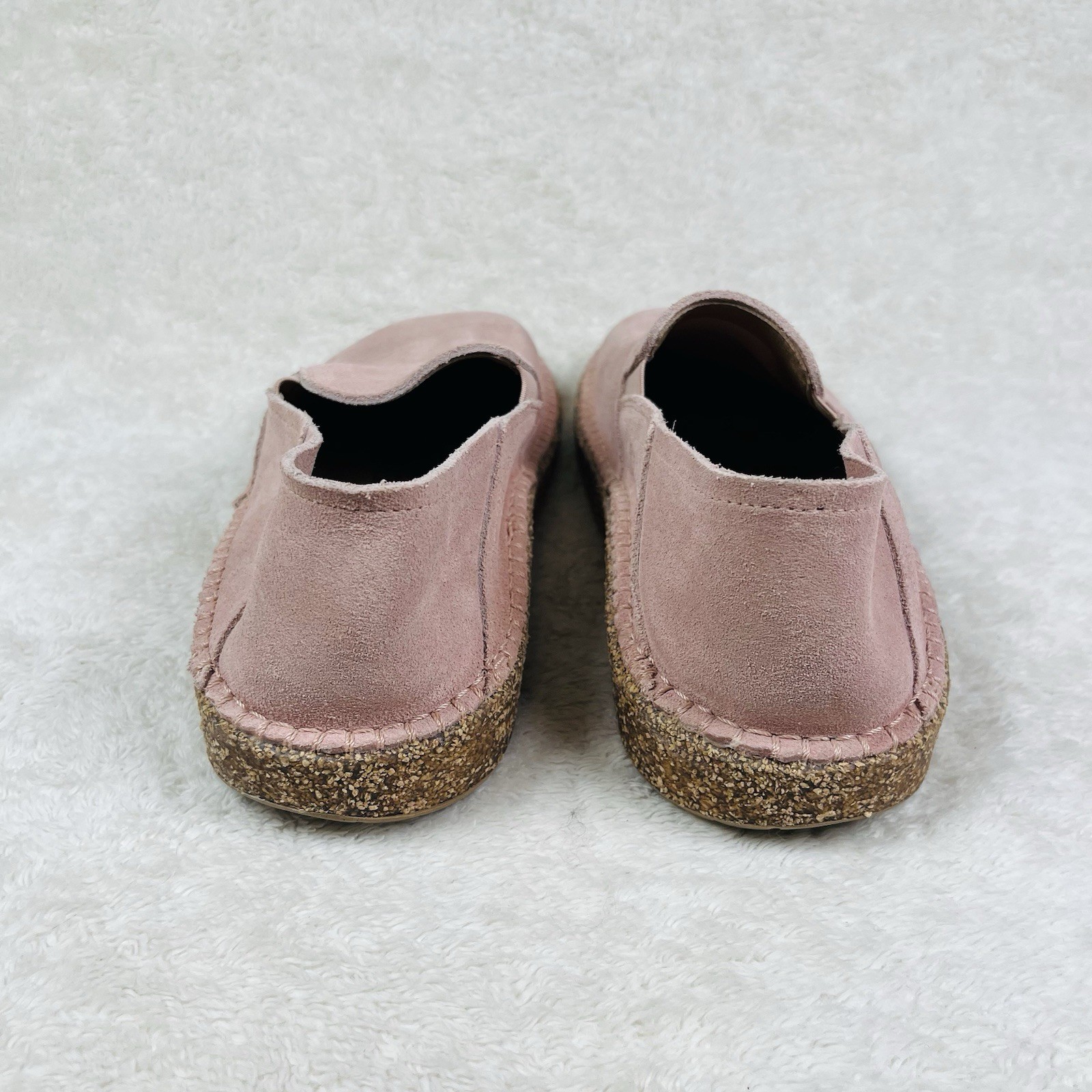 Birkenstock Callan Slip On Clog Pink Suede Womens 39 EU | 8 US Medium/Narrow