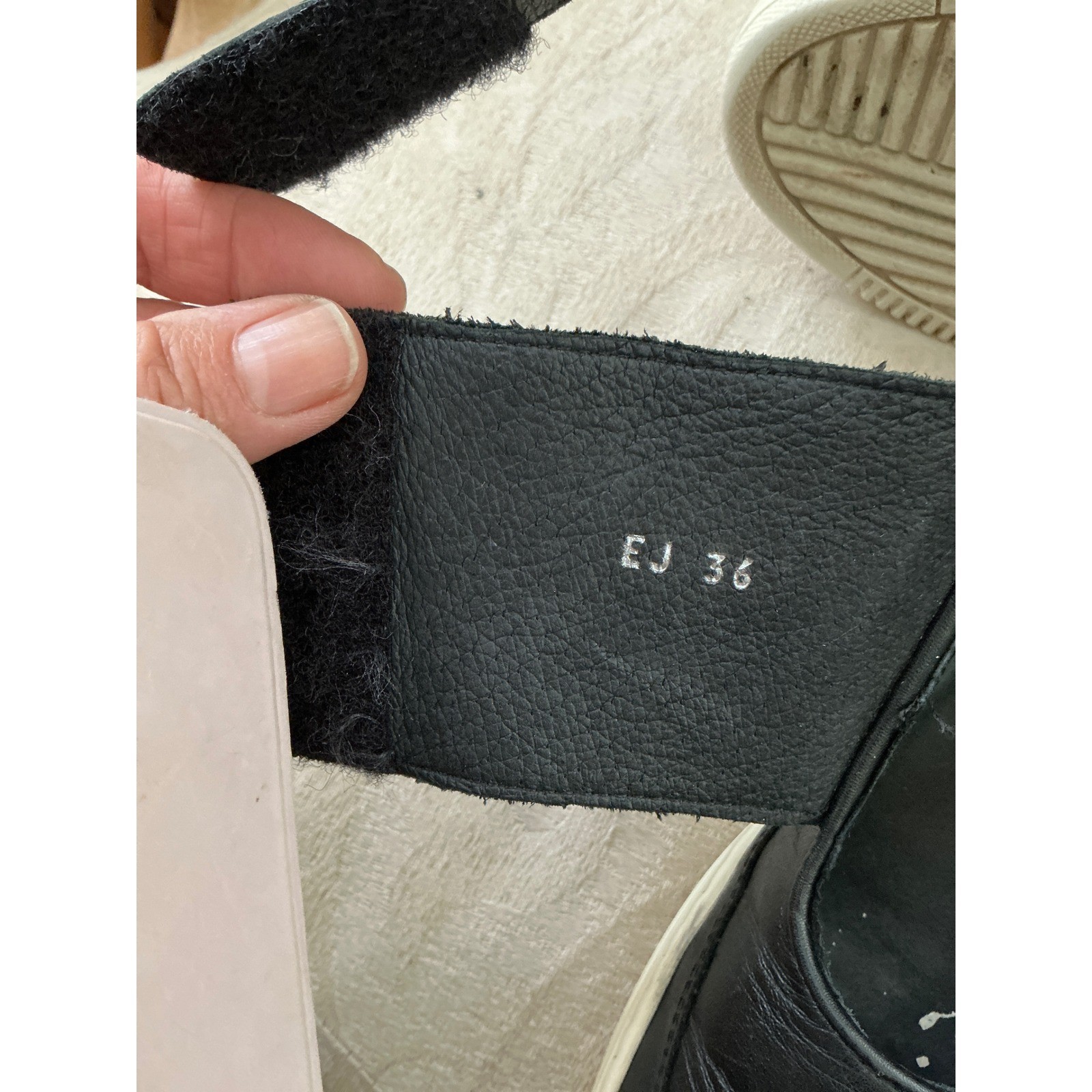Filling Pieces High Top Cleopatra STRAPPY black leather sneaker size 36/US 6