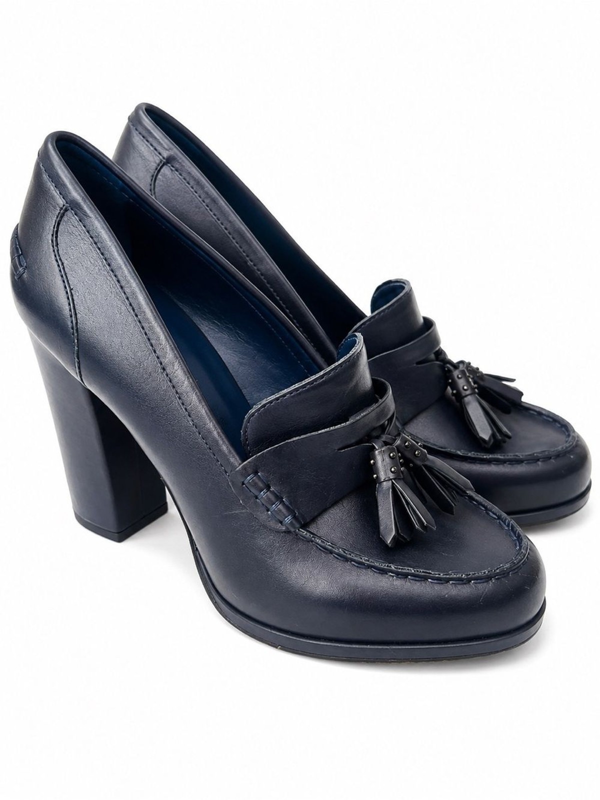 Vince Camuto Women’s Black Leather Tassel Loafers