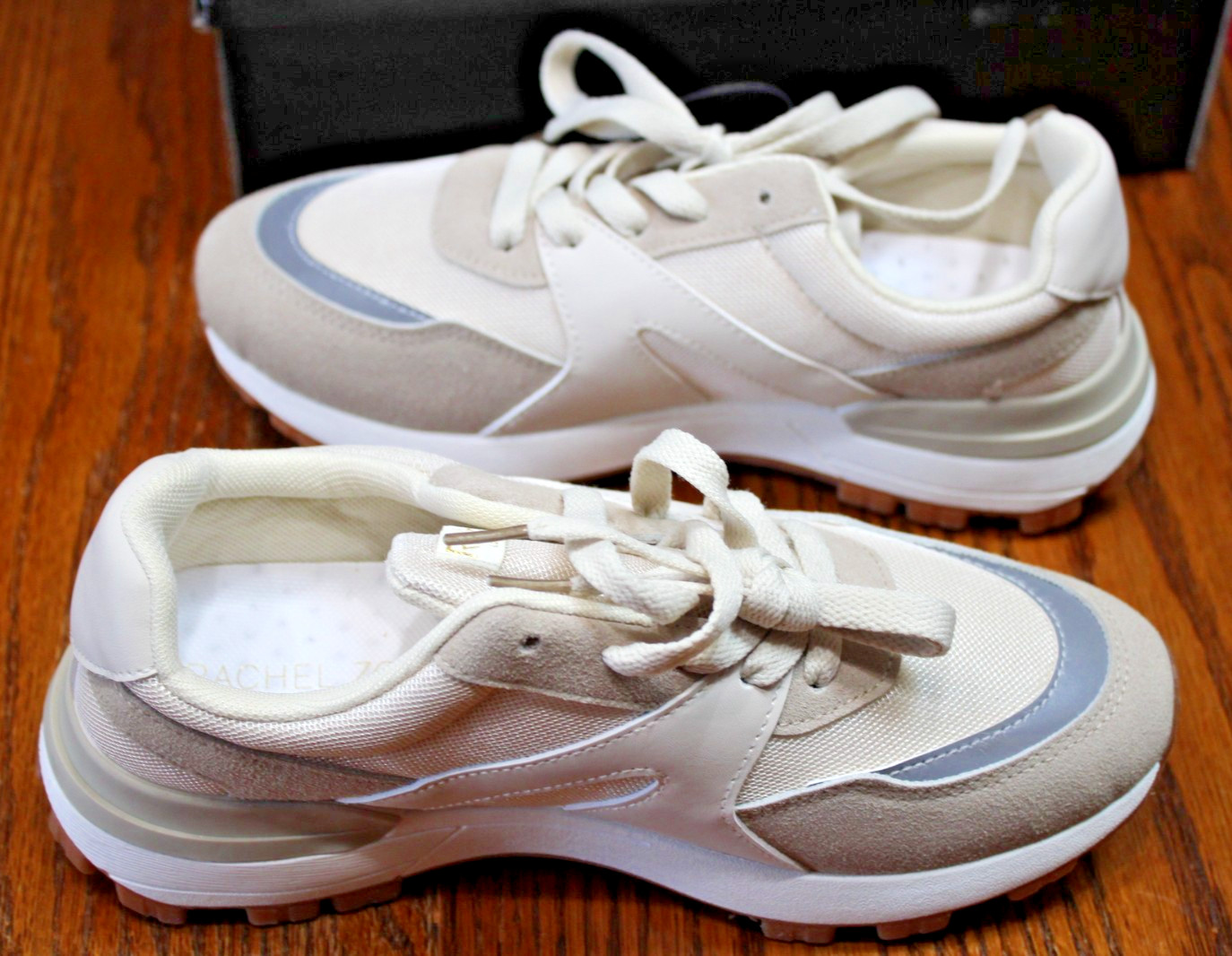 Rachel Zoe Sophie Taupe Retro Stylish Sneakers US Women’s Size 8.5 NIB