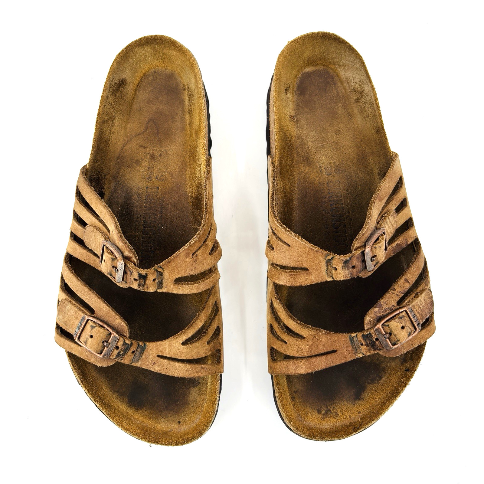 Soft Footbed Womens 8 39 Regular Birkenstock Granada Brown Leather Slide Sandals