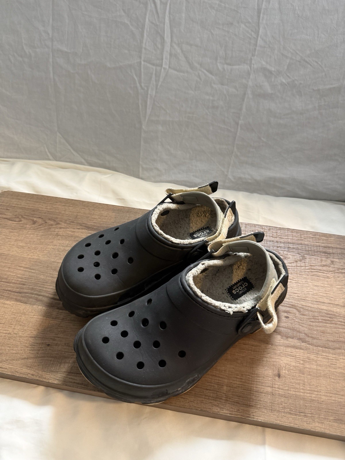 Crocs All Terrain Lined Clogs with Adjustable Heel Strap, W10 M8