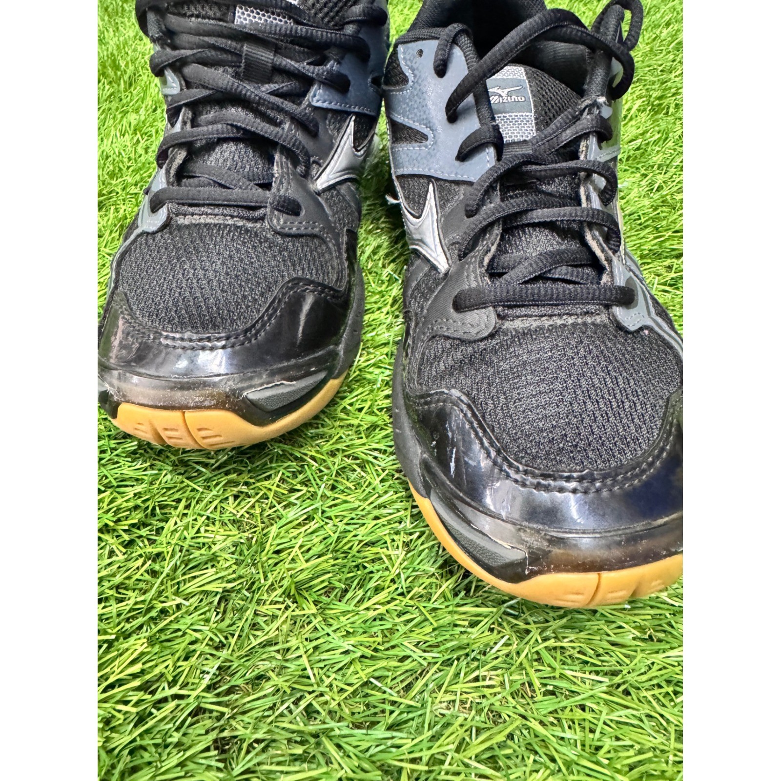 Mizuno Wave Bolt 4 Volleyball Shoes Women Size 9 Black Excellent V1GC156003