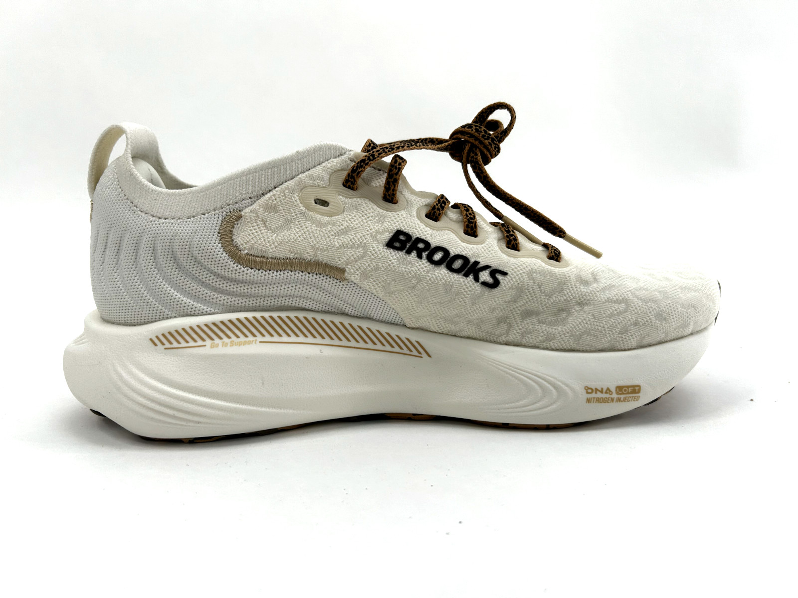 Brooks Adrenaline GTS 25 Women’s Running Walking Shoes Coconut Crème Leopard