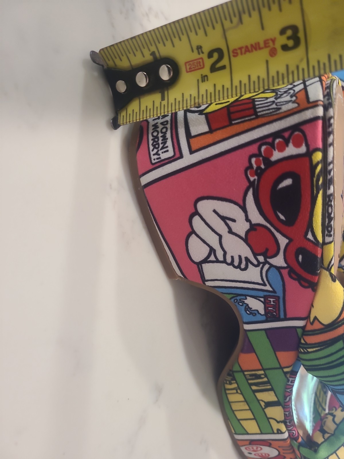 Lemon Drop By Privileged Platform Wedge Sandals 8.5 Pop Art Comic Print