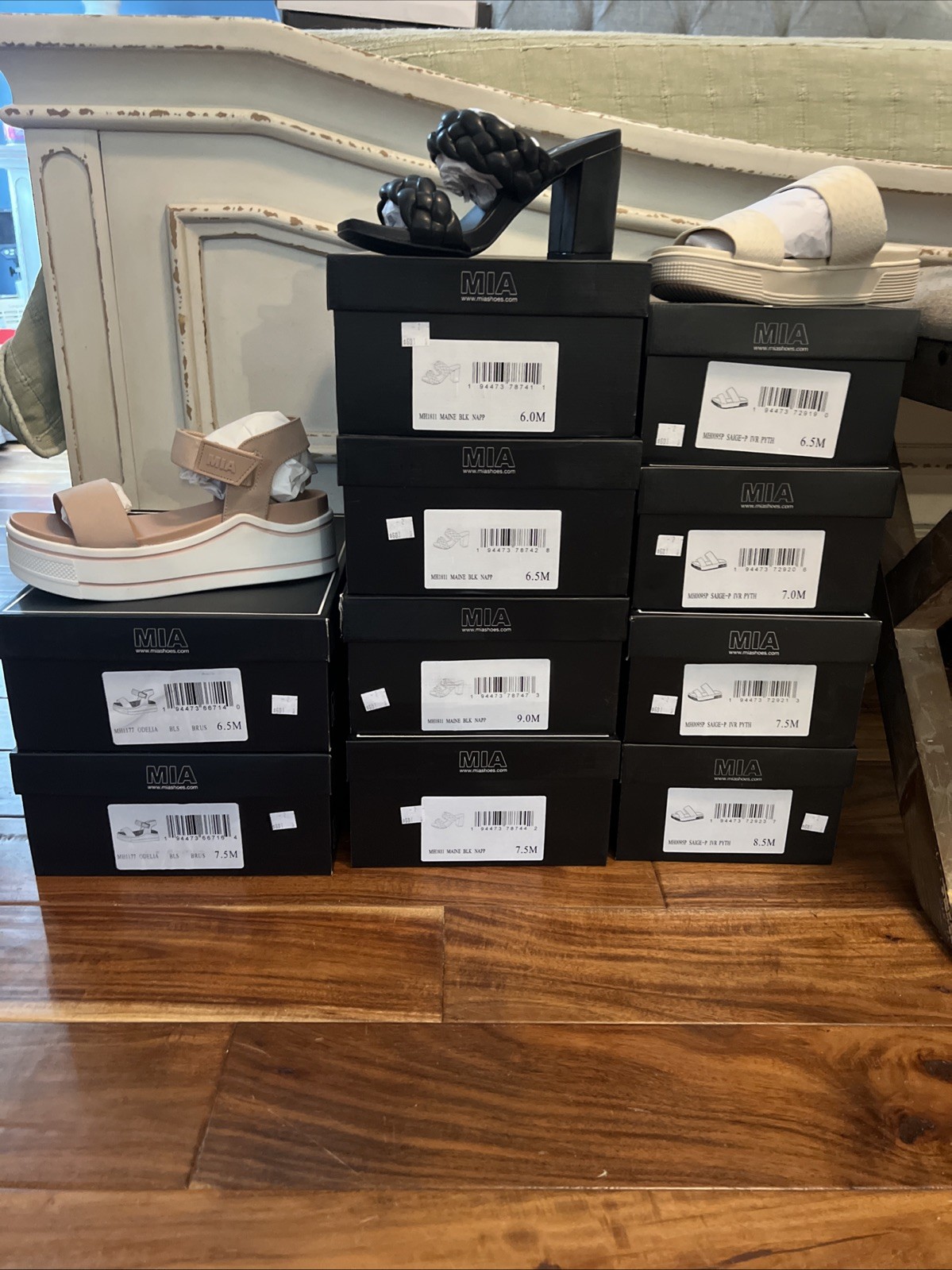 Mia Sandles Women’s Bundle 3 Different Styles and Multiple Sizes See Photos