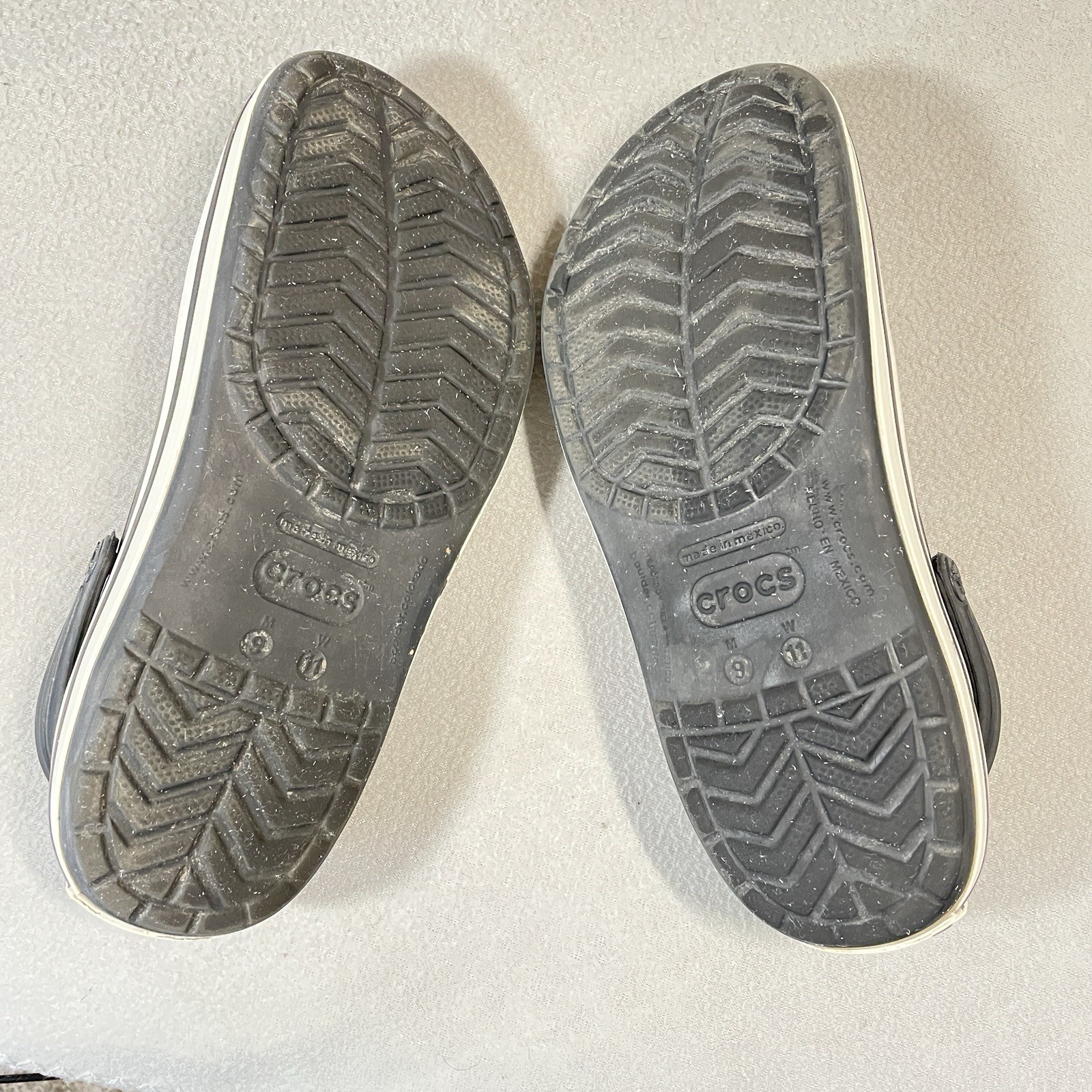 Crocs Size 9M 11W Sandals Crocband Clog Black Shoes Beach Outdoor Unisex