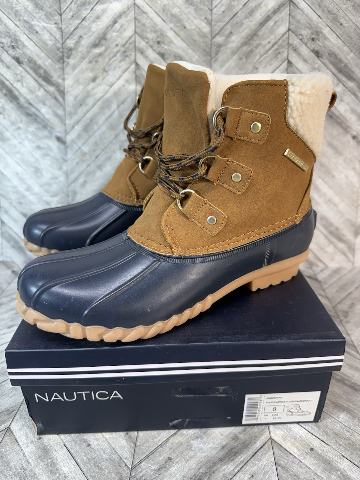 Nautica Women’s Cold Weather Boot Size 8 Akron/Tan FU0155