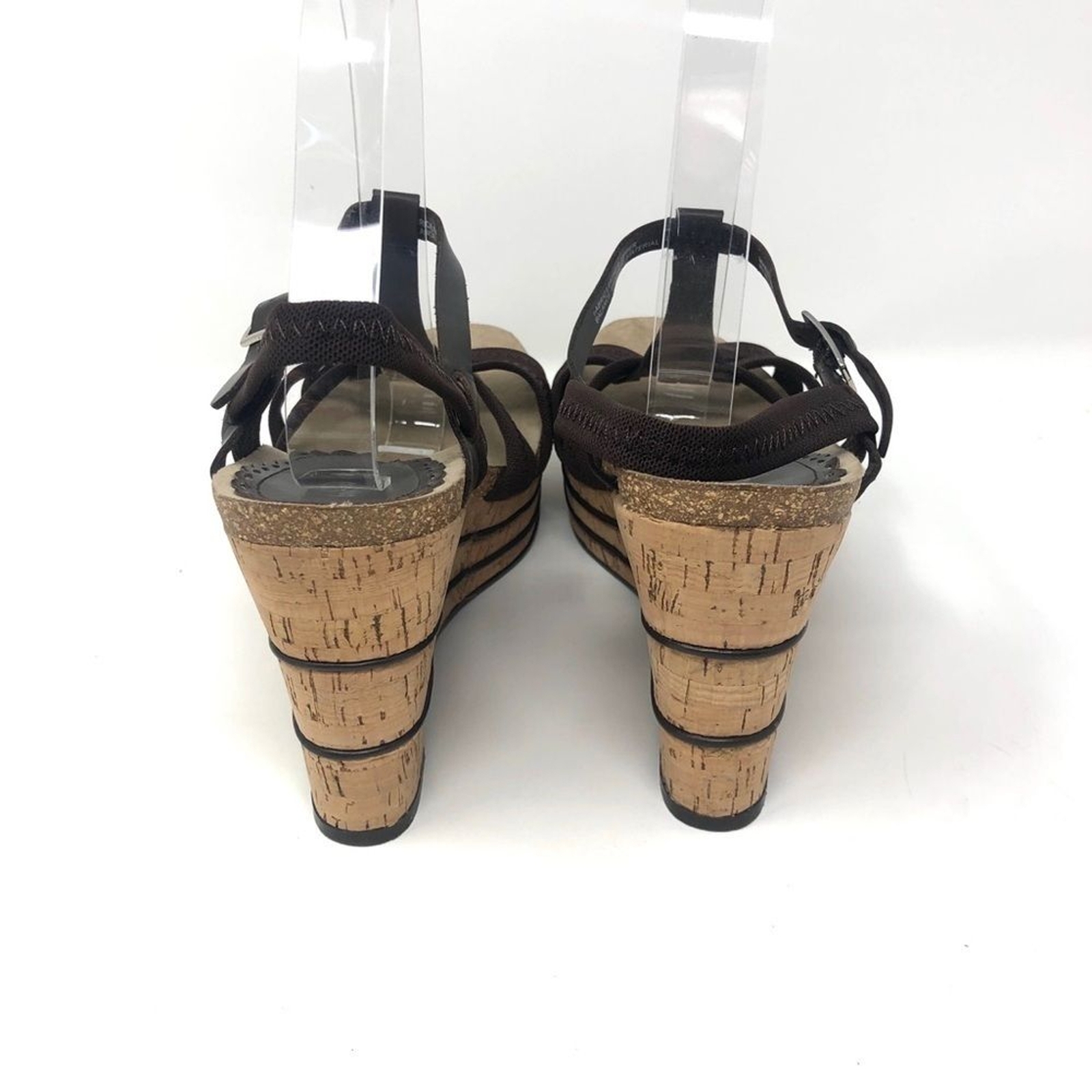 Nordstrom Boutique Chocolate Brown Cork Wedge Fisherman Sandals 10