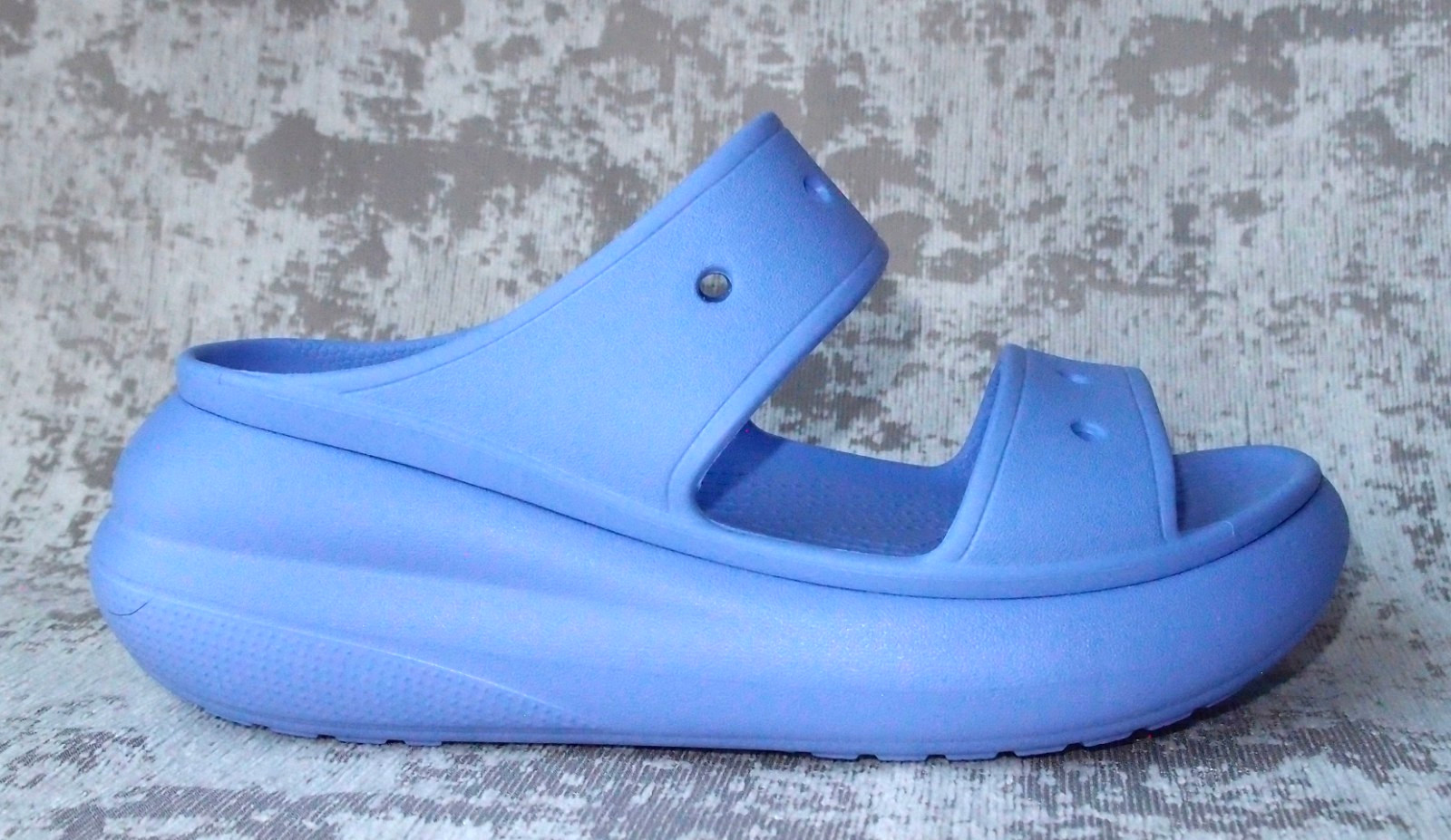 Crocs Classic Crush Sandal Platform Slides Wedge ❤️ Moon Jelly ❤️NWT SIZE 8❤️2