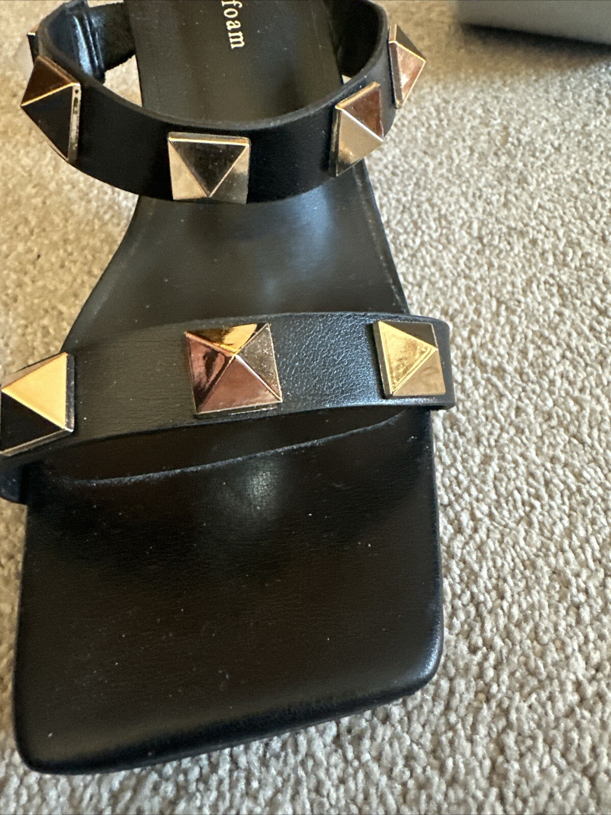 Tru Comfort Foam Black Sandals Classy! Sophisticated!