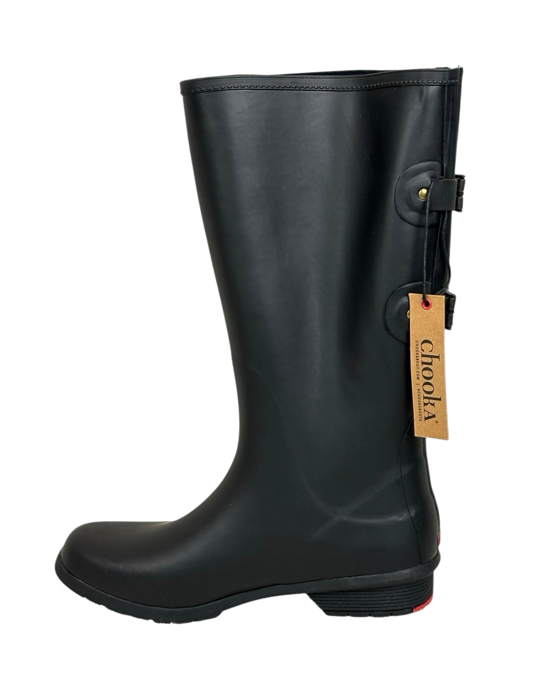 Chooka Versa Mid-Calf Rubber Rain Boots Black Women’s Size 10