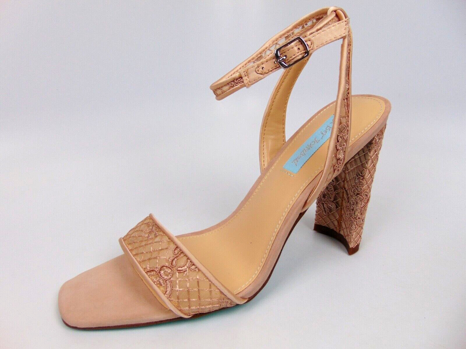 NEW! Betsey Johnson KANI Women Evening Heels Dress Sandals Size 9.5 M, Pale Nude