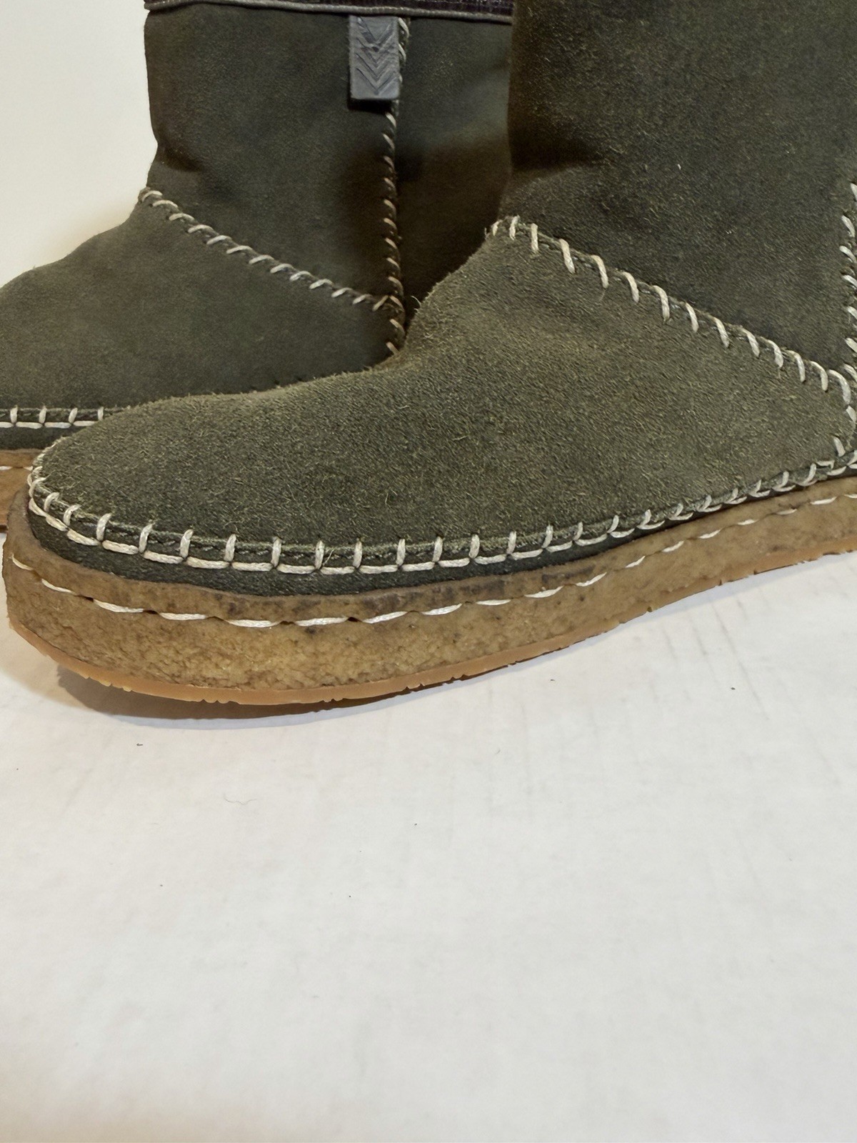Laidback London🔥Boote Suede Sheepskin/Boho/Prairie/Western/Grunge Sz~40/US 9💥