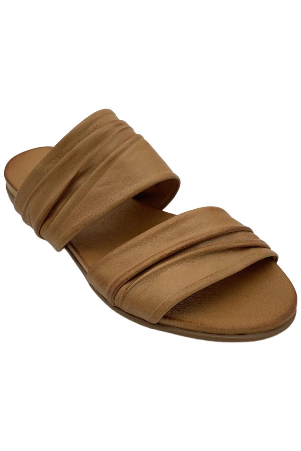 Miz Mooz Women’s Tevin Slip On Slide Sandals Brandy