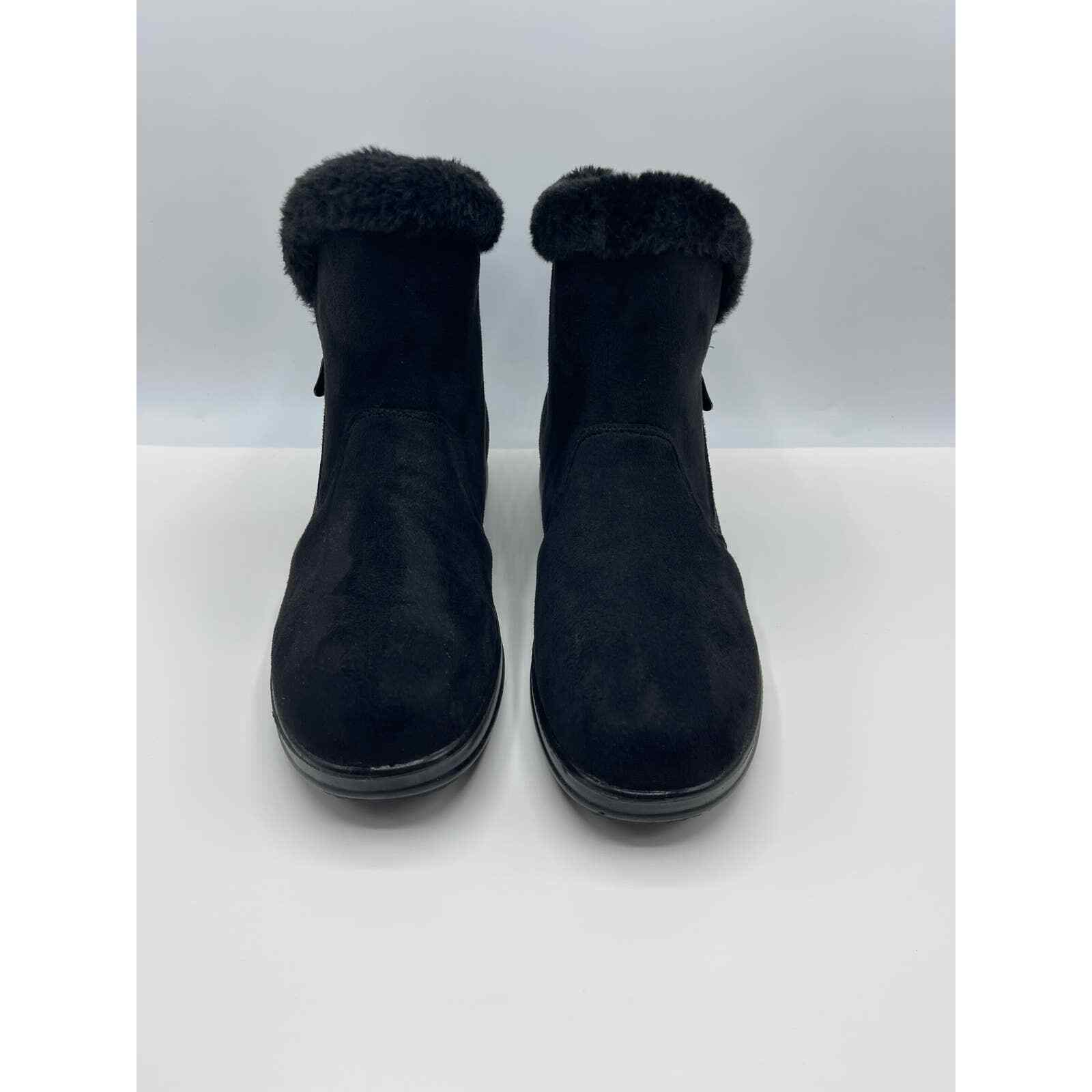 Rasolli Size 8 Womens Faux Fur Lined Boot Black