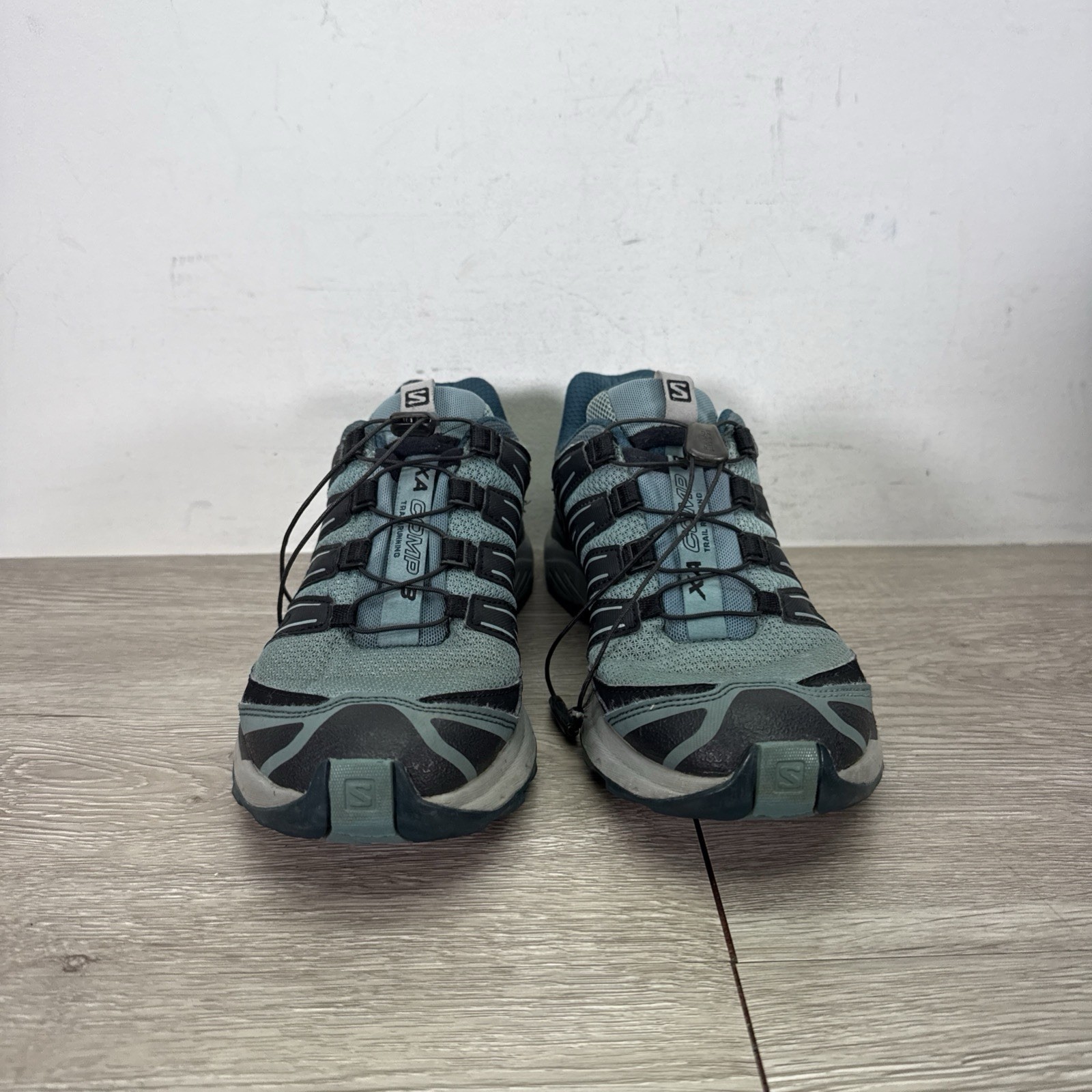 Salomon Womens 8 Green XA Comp 8 Trail Running Contagrip Outdoor Shoes