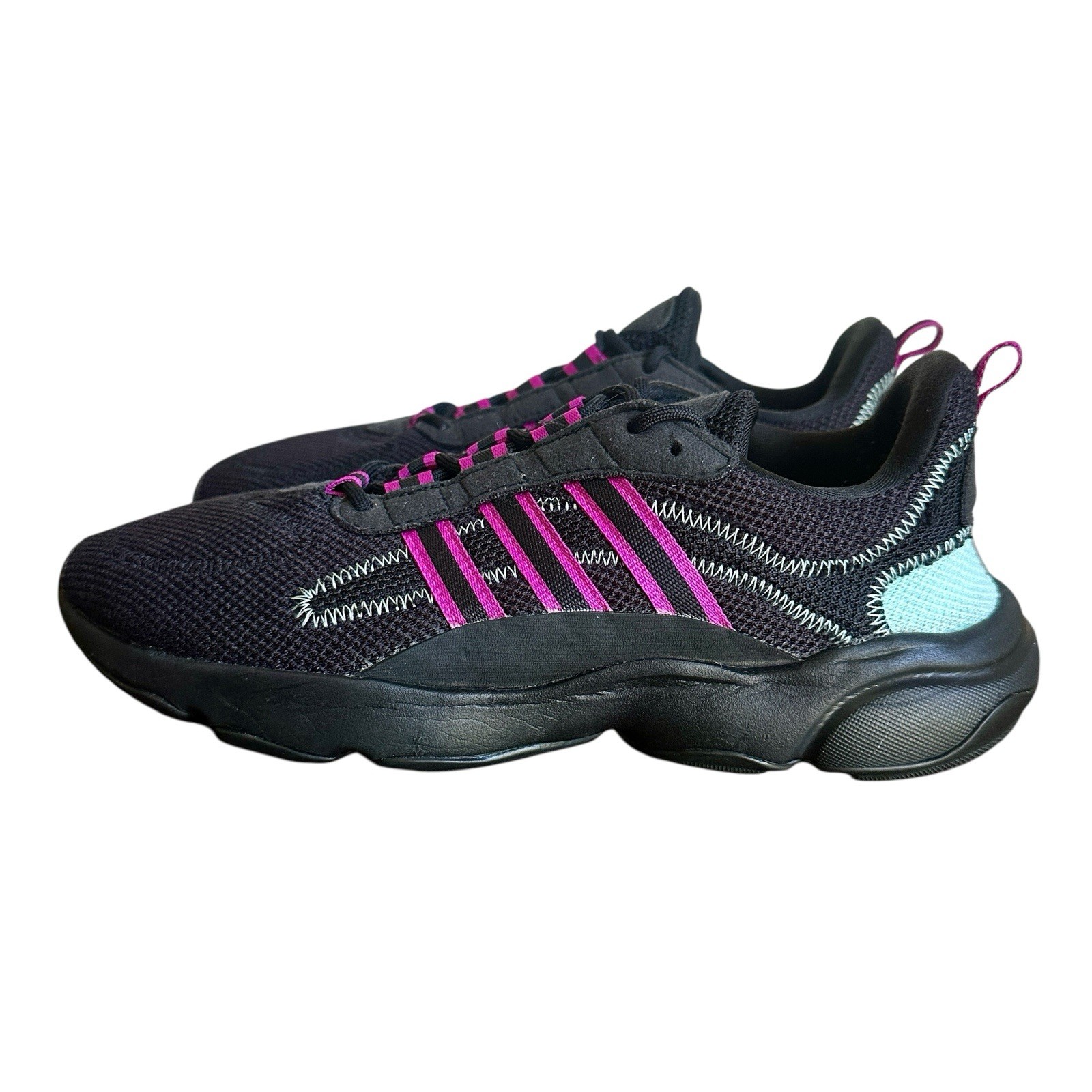 Adidas Originals Haiwee Sneakers Athletic Shoes Women’s Size 9 Black Pink EF4457