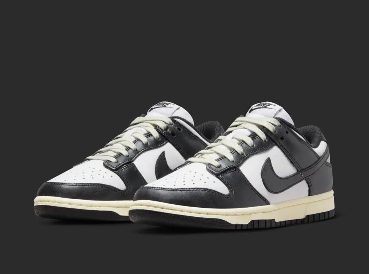 NEW Nike Dunk Low PRM Women’s Size 8.5 White Black-Coconut Milk FQ8899 100