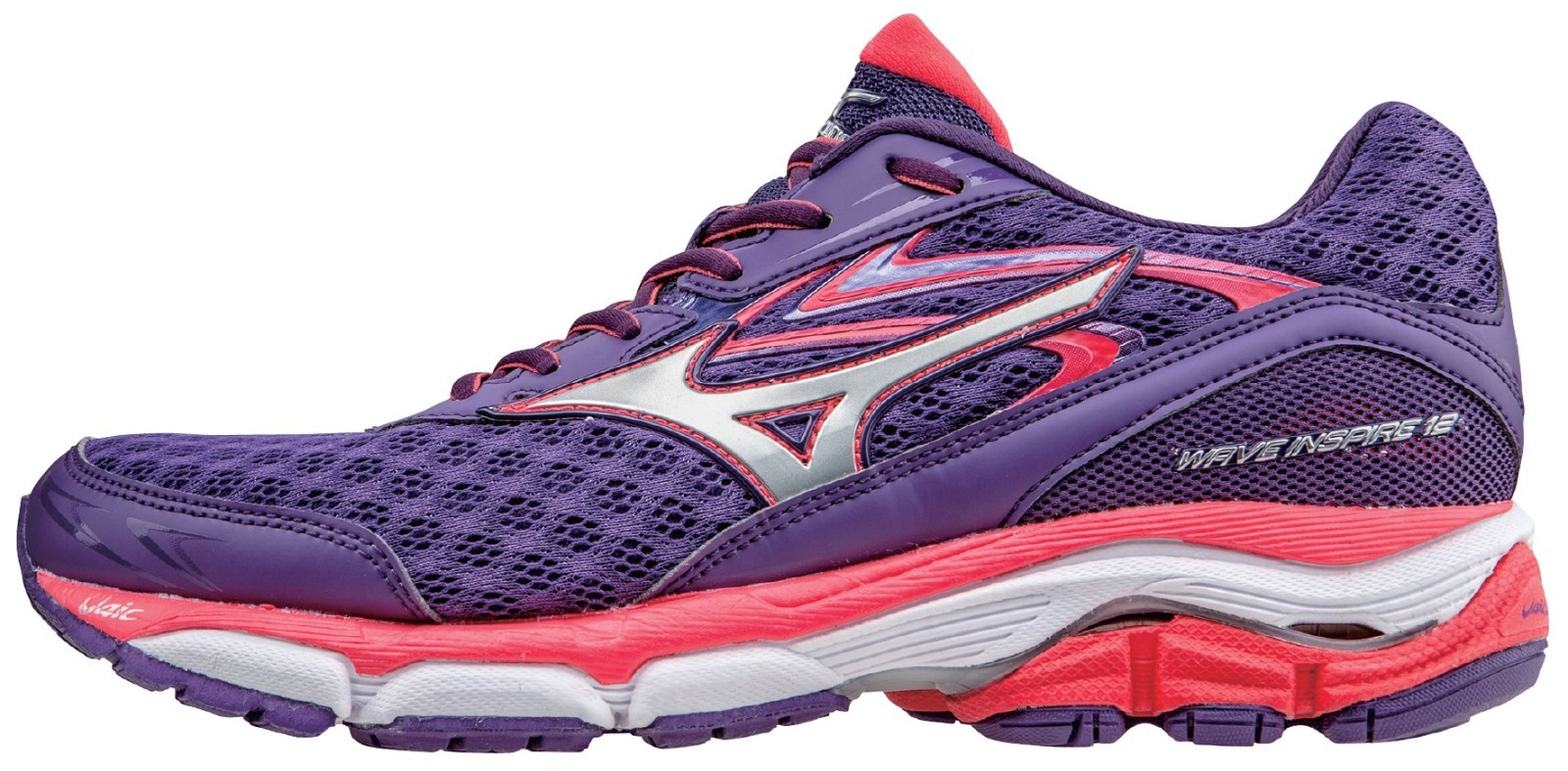 Mizuno Wave Inspire 12 Women’s, US 6, Royal Purple/Silver,J1GD164403