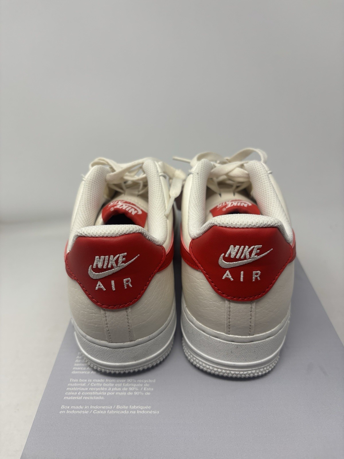 Nike Air Force 1 ‘07 Next Nature Ivory Red White DC9486-109 Women’s Size 7.5