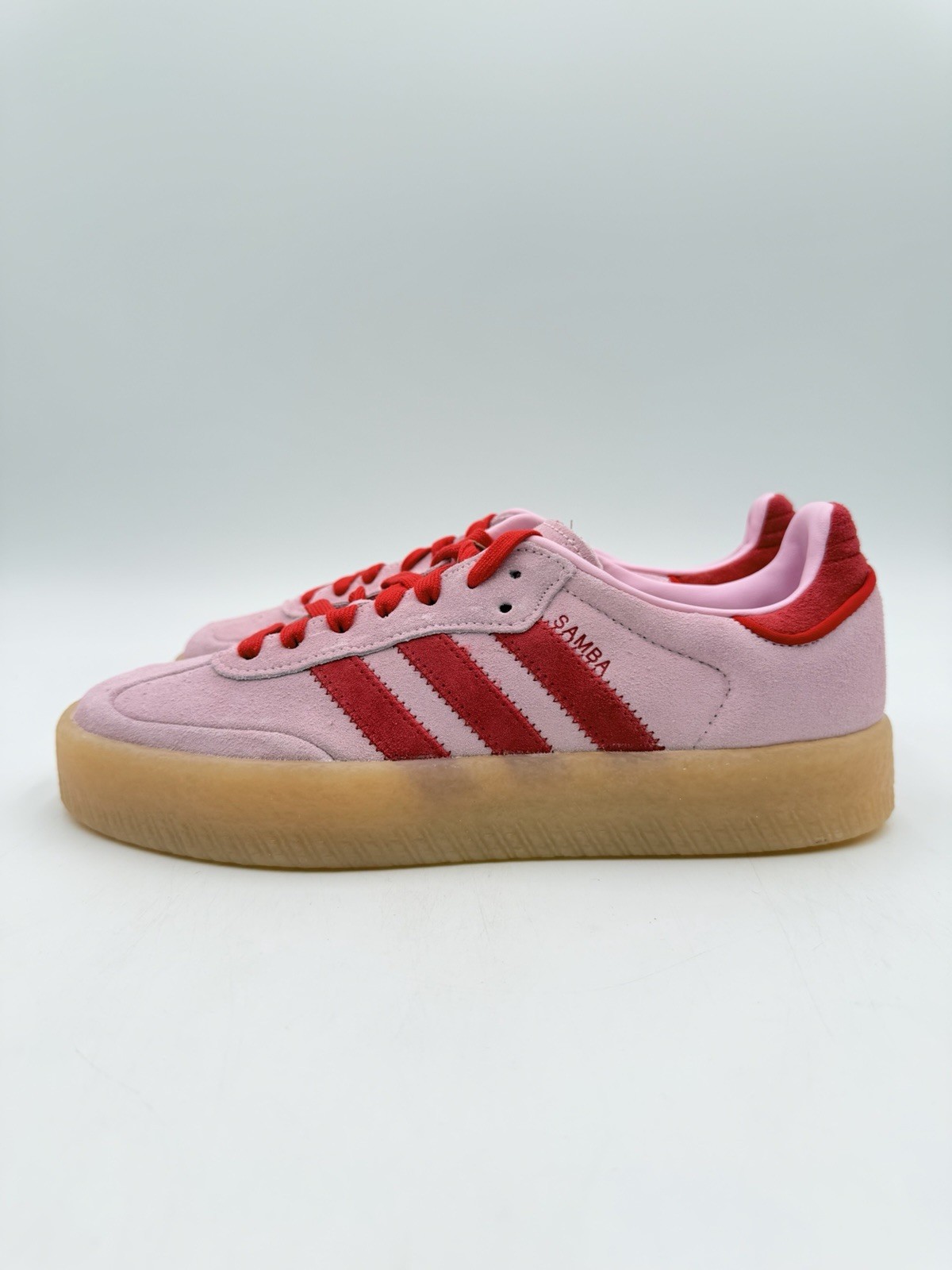 Adidas Women’s Sambae Size 8.5 Clear Pink Scarlet Gum |JS4500|
