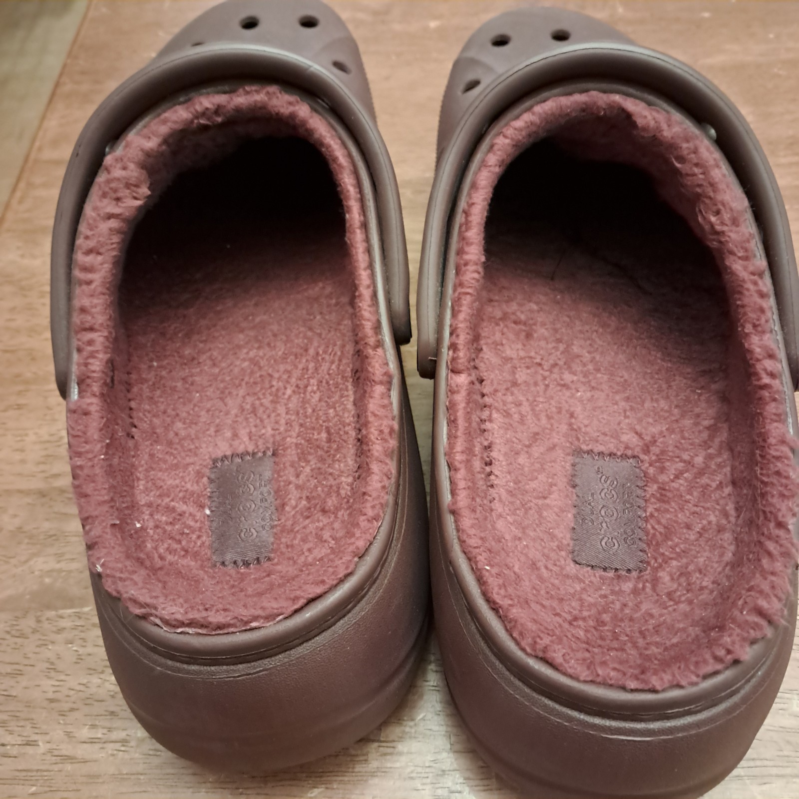 Crocs Baya Platform Lined Clog Wine Red Womens Size 11