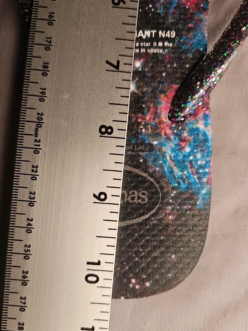 Havaianas NASA Print UNISEX Flip Flops-Sz 9/10, EUR 41/42 SUPERNOVA NEW w/tags