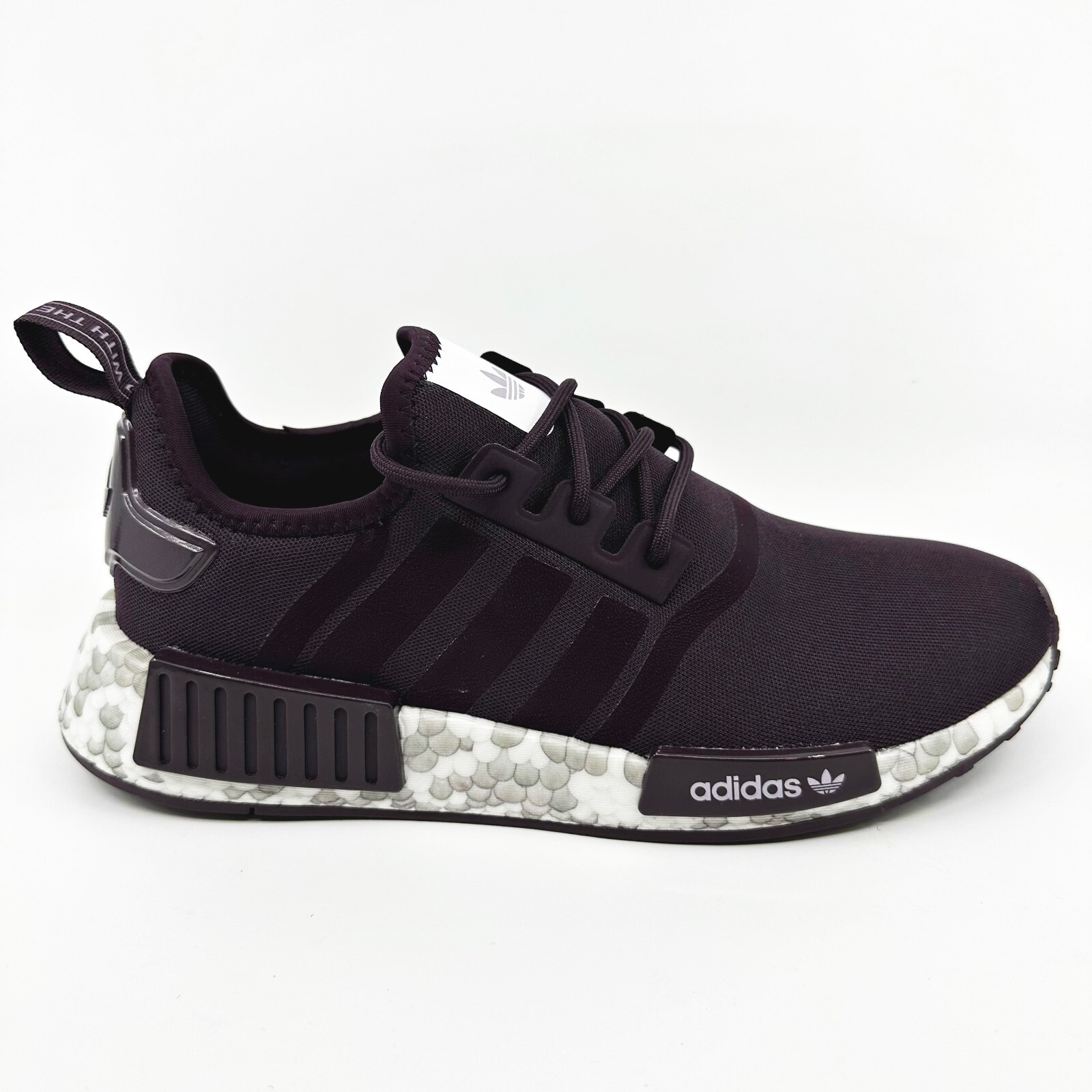 Adidas Originals NMD R1 Shadow Maroon White Womens Sneakers GW9475