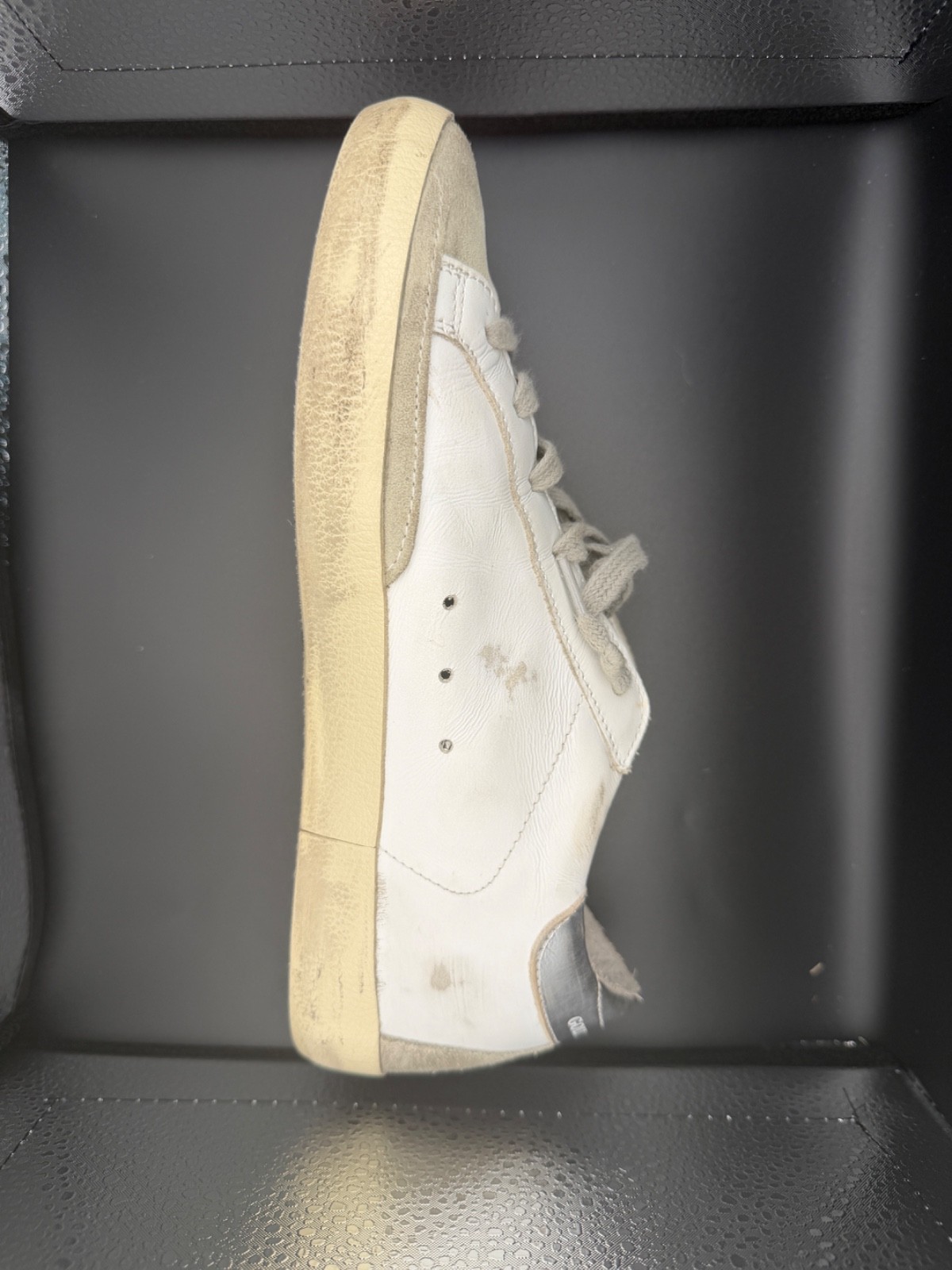 Golden Goose White Pink Suede Leather Super Star Sneakers EU 37