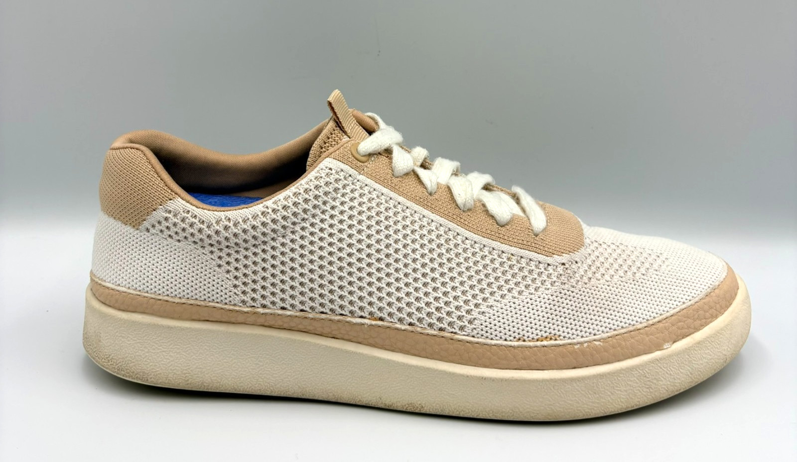 Vionic Galia Women’s Knit Sneakers Tan Comfort Casual Travel Walking Shoes SZ 9