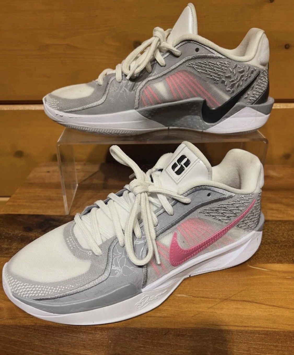Nike Sabrina 2 Basketball Shoes pink/white/gray Sz 6.5 women’s