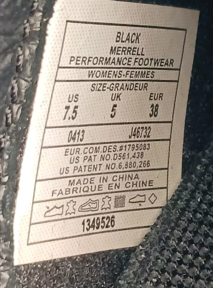 MERRELL J46732 Encore Eclipse Black Leather Clog Womens Size 7.5