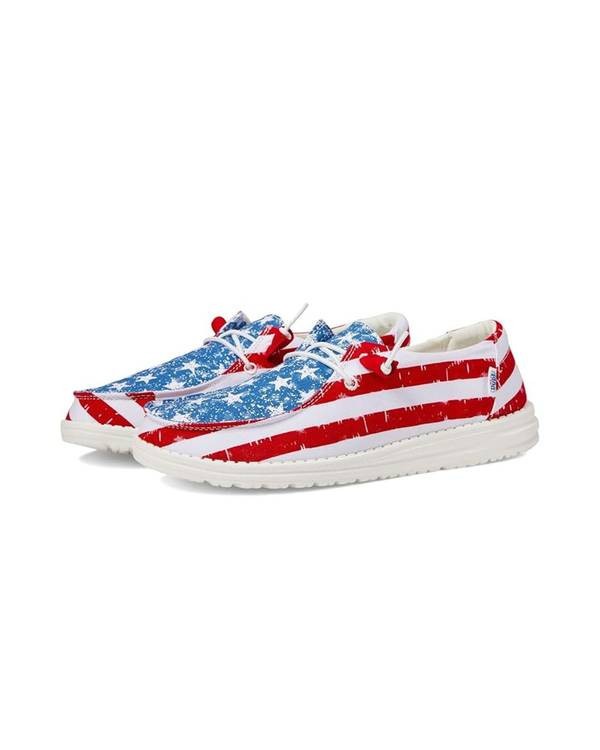 Hey Dude Ladies Wendy STAR SPANGLED 121412698 NIB
