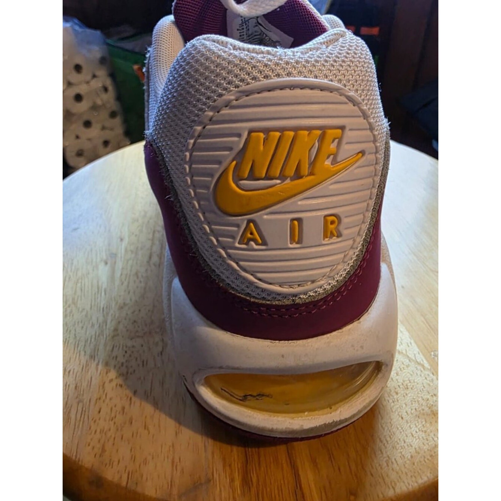 Nike Air Max 90 Yellow & Purple Unisex Adults Size 11 Sneakers
