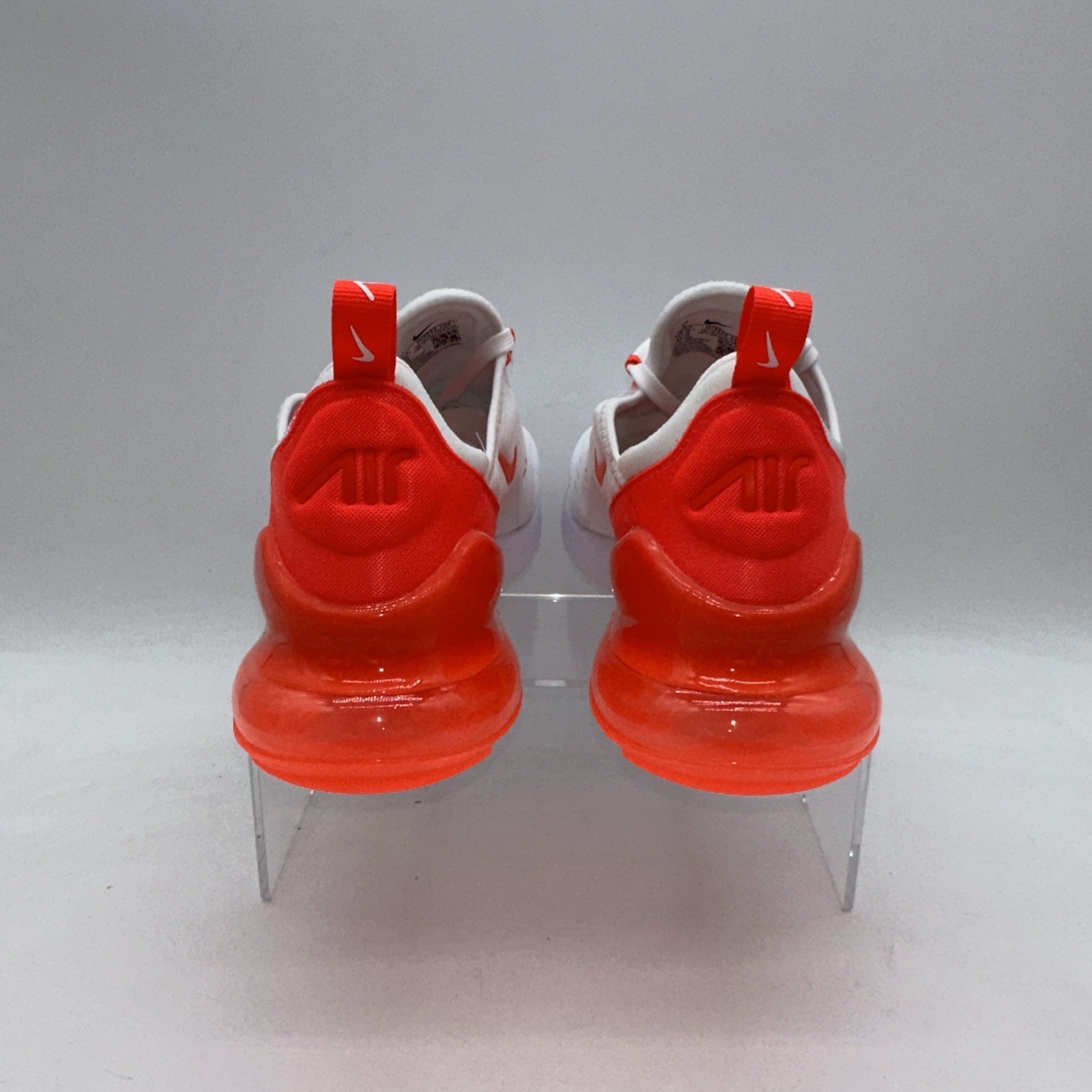 Nike Women’s Size 9 Air Max 270 (HJ3222 102) White/Orange Running Sneaker