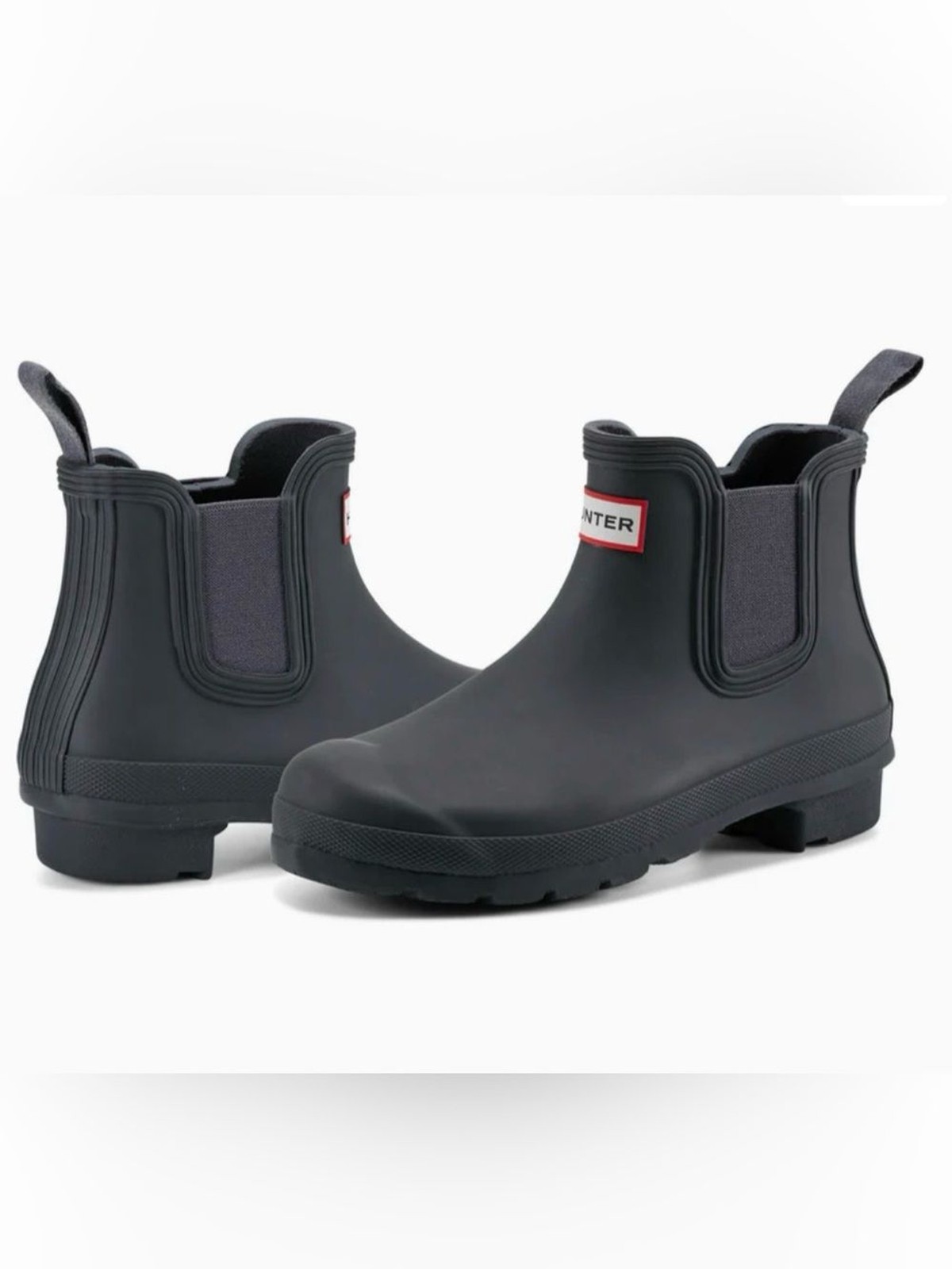 Women’s Original Chelsea Boots Blue Slip-On Rubber Ankle Boots Navy/Hunter/Navy