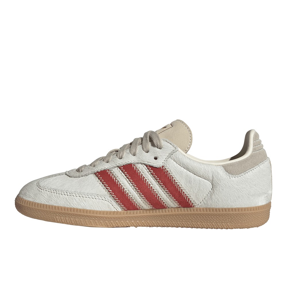 adidas Samba Og Lace Up Womens Off White Sneakers Casual Shoes JS3935