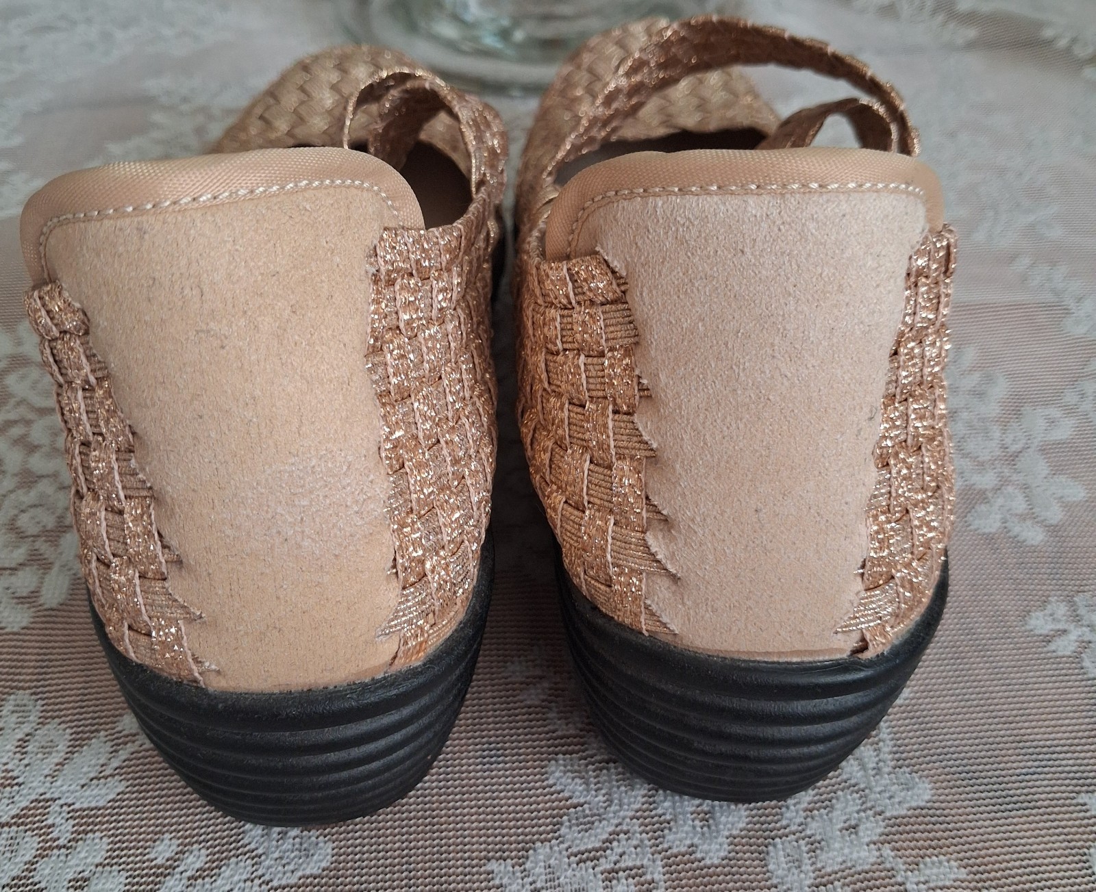Women’s Corky’s Gold Fiona Wedge Shoe Size 7