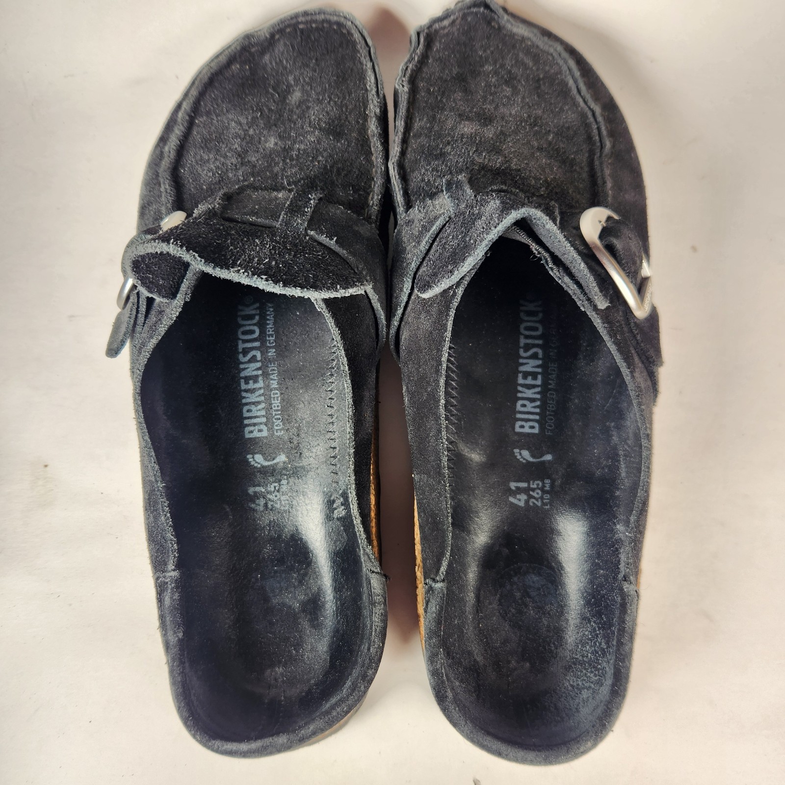 BIRKENSTOCK Women’s Buckley Clog 10 EU 41 Black Suede Boho Comfort Shoe