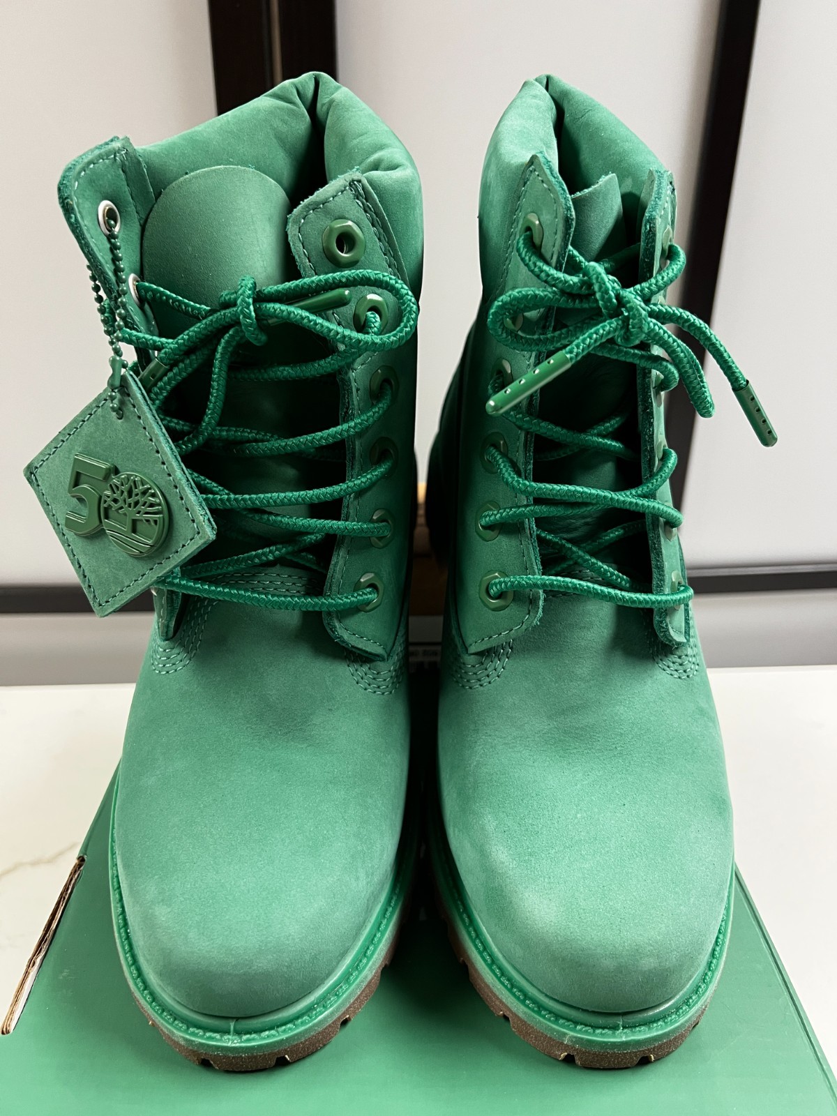 NEW IN BOX: TIMBERLAND WOMEN’S 6 INCH BOOTS 50TH ANNIVERSARY MEDIUM GREEN SIZE 7
