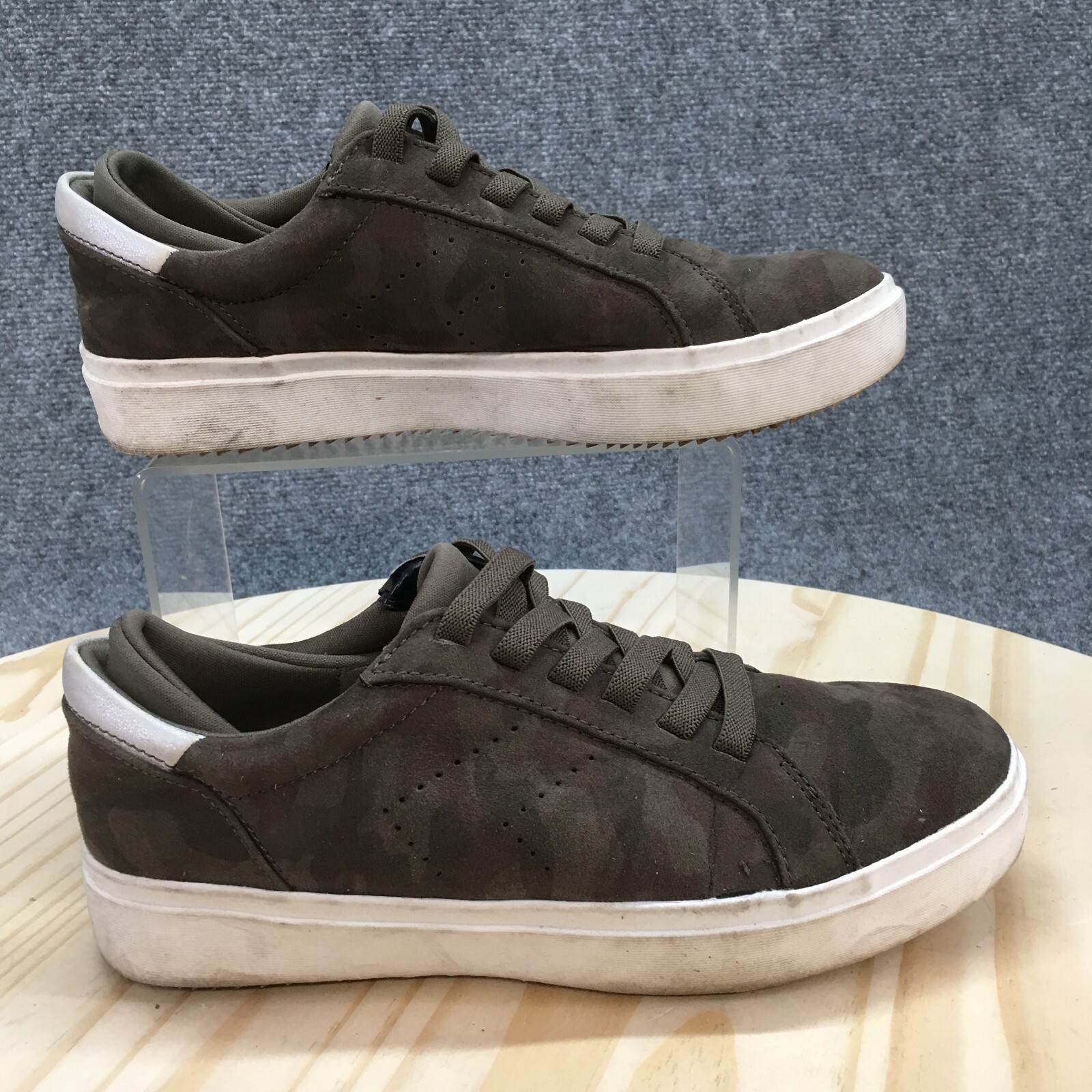 Dr Scholls Shoes Womens 6.5 M Wink Lace Camouflage Casual Low Sneakers Green