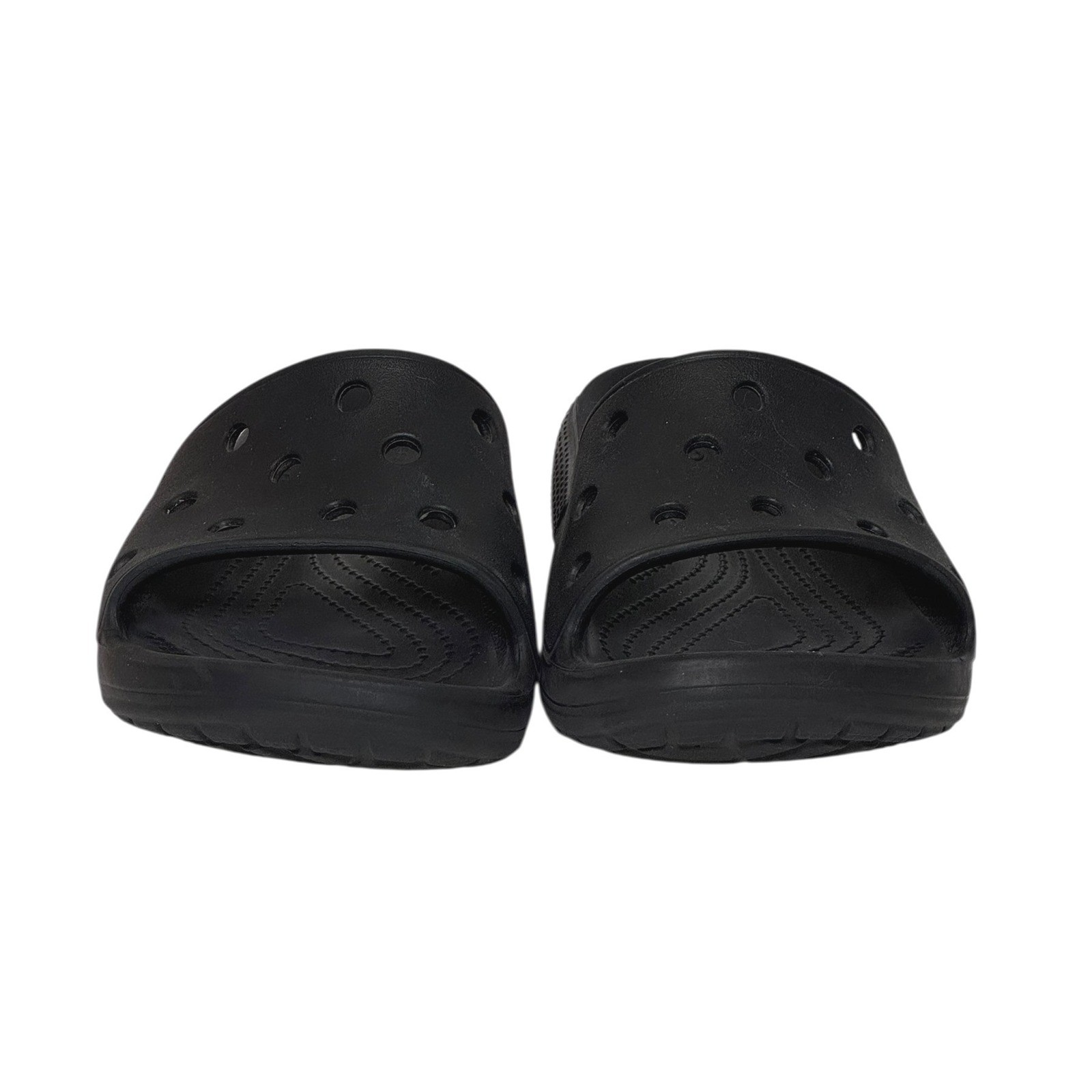 Crocs Classic Unisex M6 W8 All Terrain Clog Black Slide Sandals Slip On Comfort