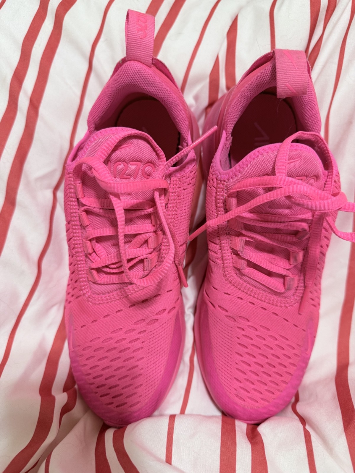 Nike Air Max 270 Womens 6.5 Hyper Pink Blast Running Shoes FD0293-600
