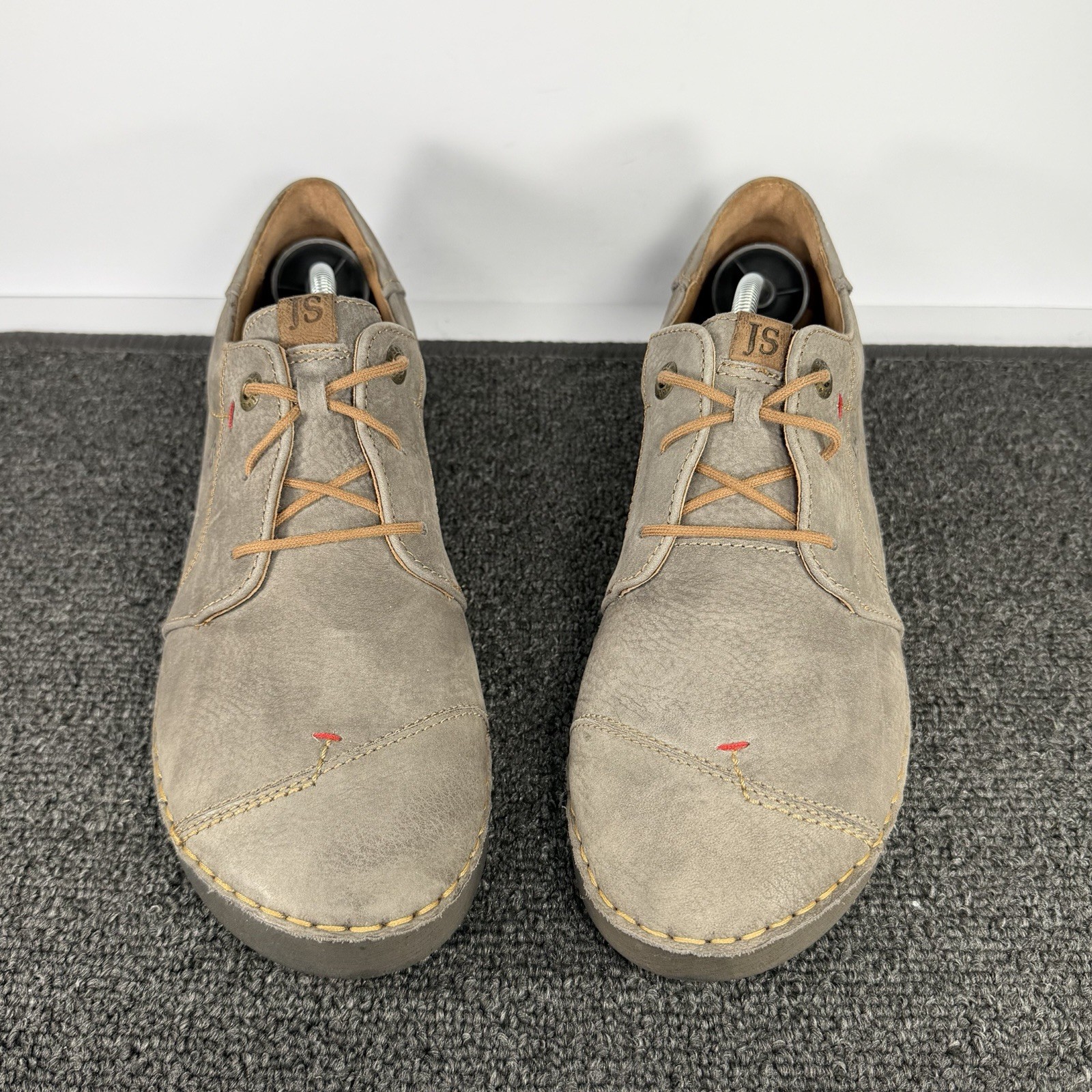Josef Seibel Fergey 20 Taupe Leather Casual Shoes Size EU 41 US 10-10.5 Women’s